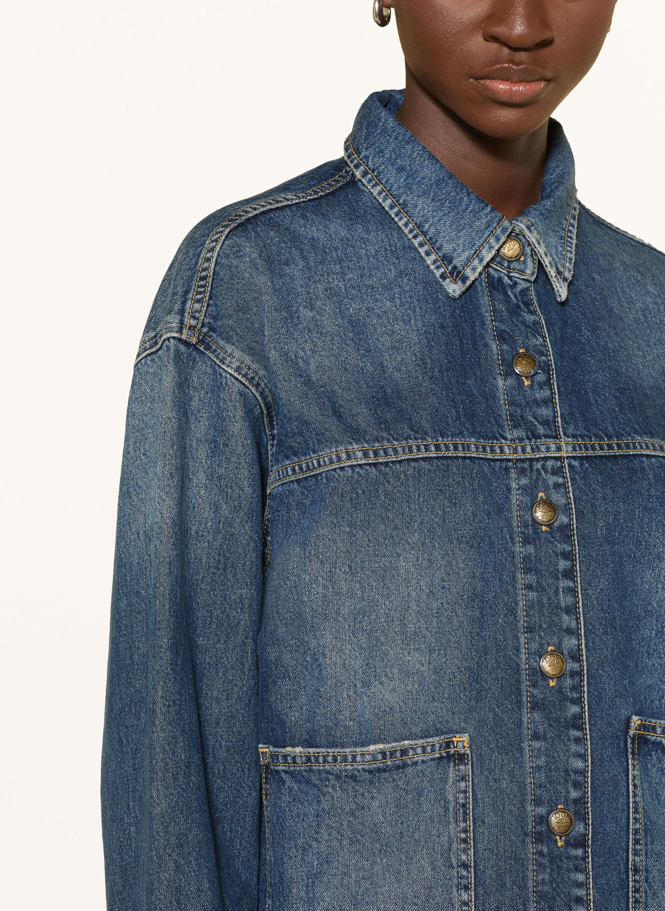 JOOP! JEANS Jeanshemd INAYA: DUNKELBLAU