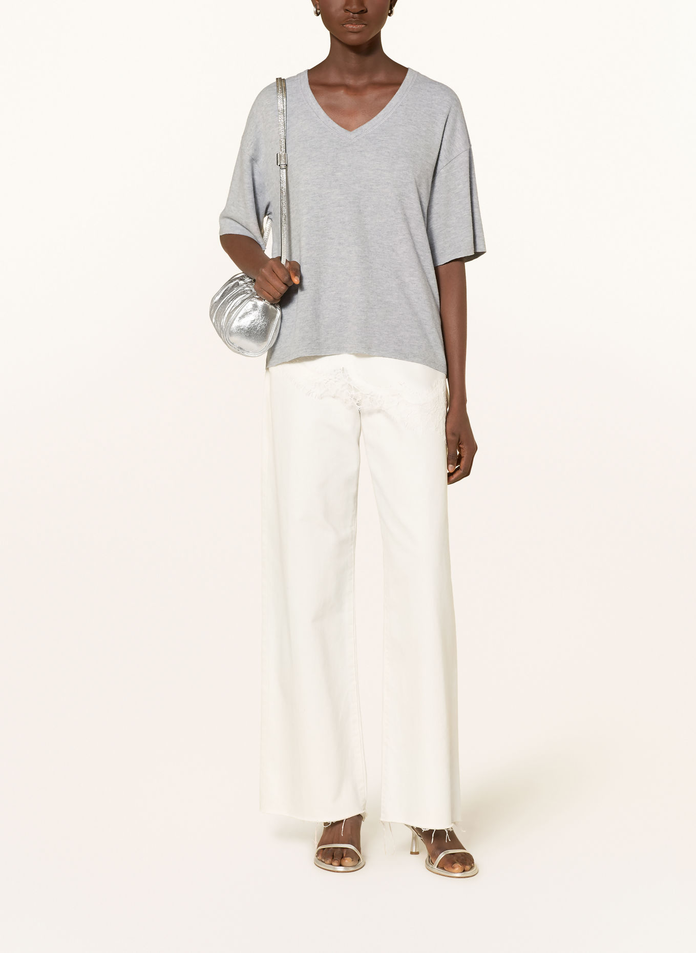 JOOP! JEANS T-shirt TAHLI: GRIS CLAIR / GRIS FONCÉ