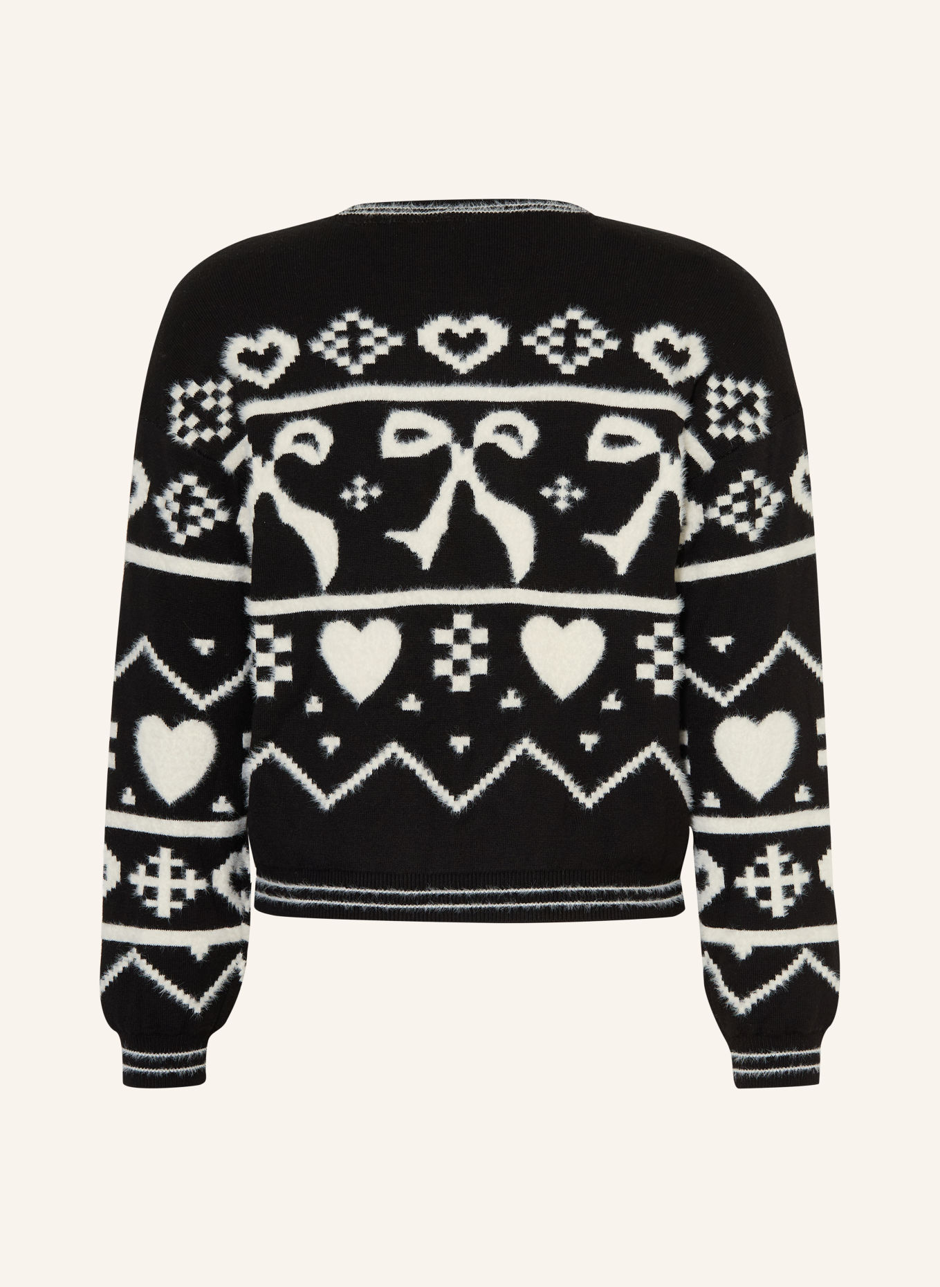 s.Oliver RED Pullover: SCHWARZ / WEISS