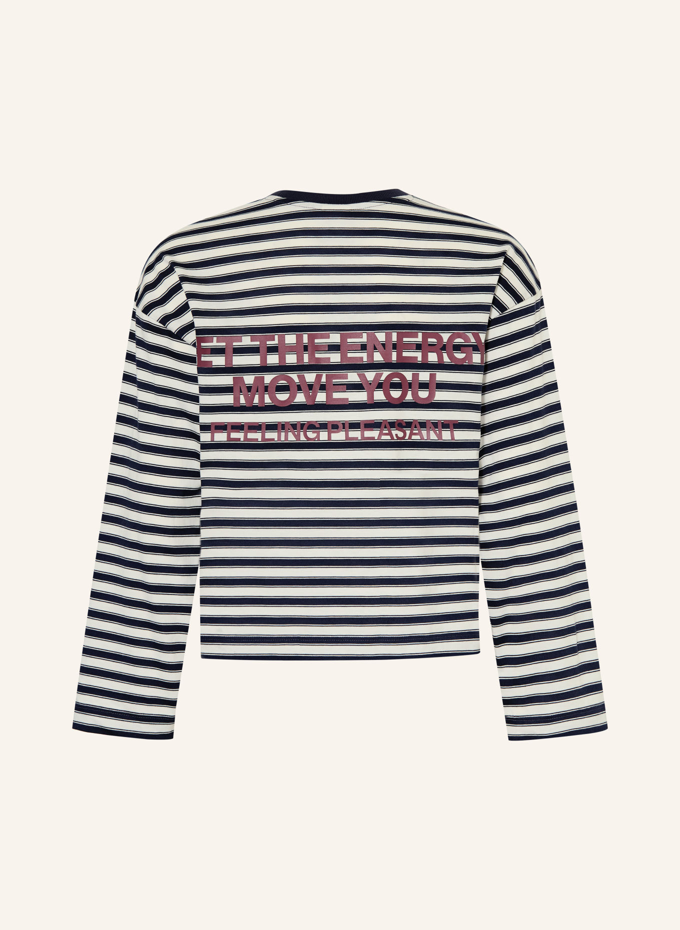 s.Oliver RED Longsleeve: DONKERBLAUW / WIT