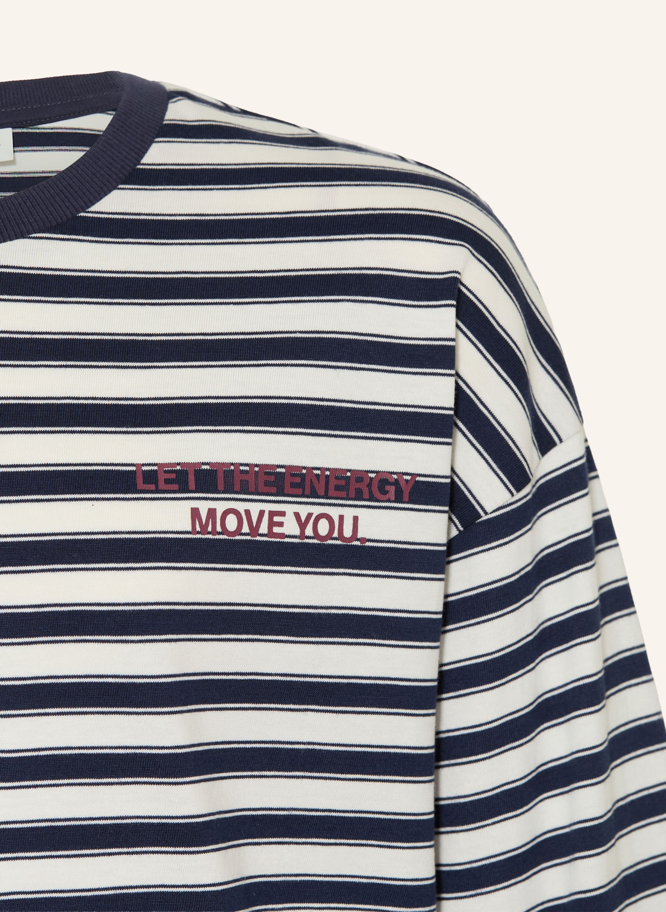 s.Oliver RED Longsleeve: DONKERBLAUW / WIT
