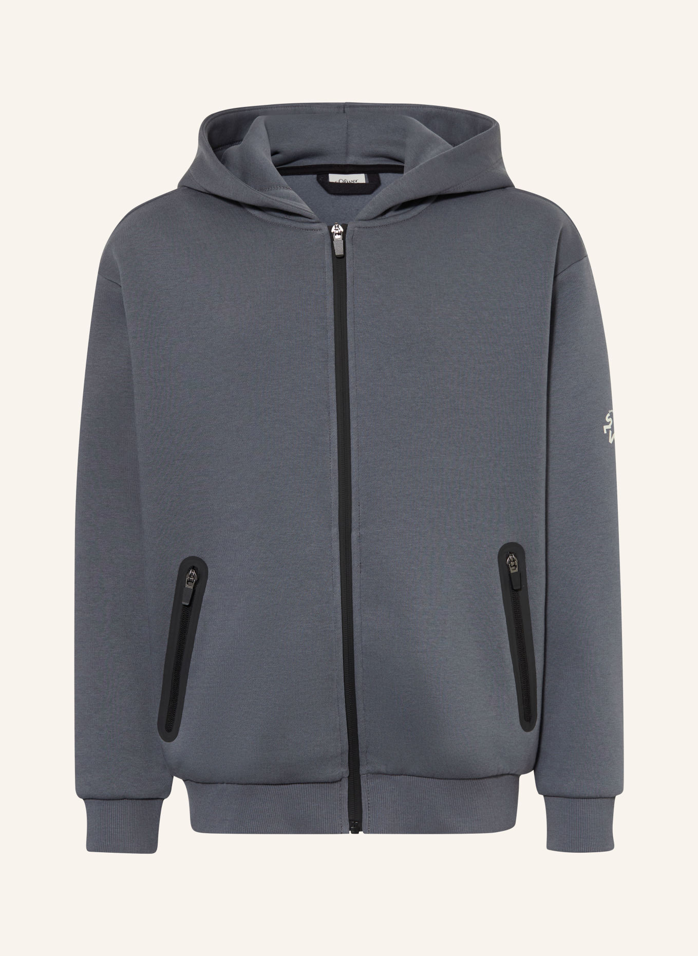s.Oliver RED Sweatvest: GRIJS / ZWART