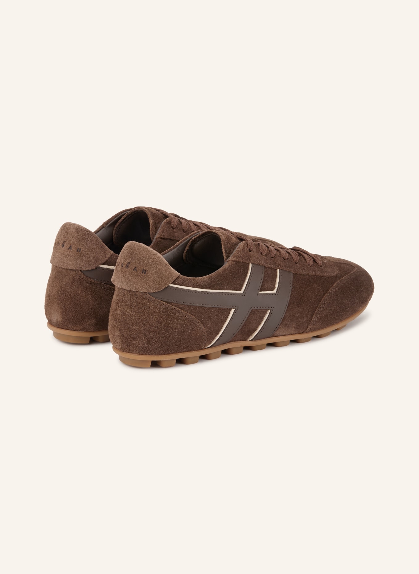 HOGAN Sneaker H693: BRAUN / DUNKELBRAUN / CREME