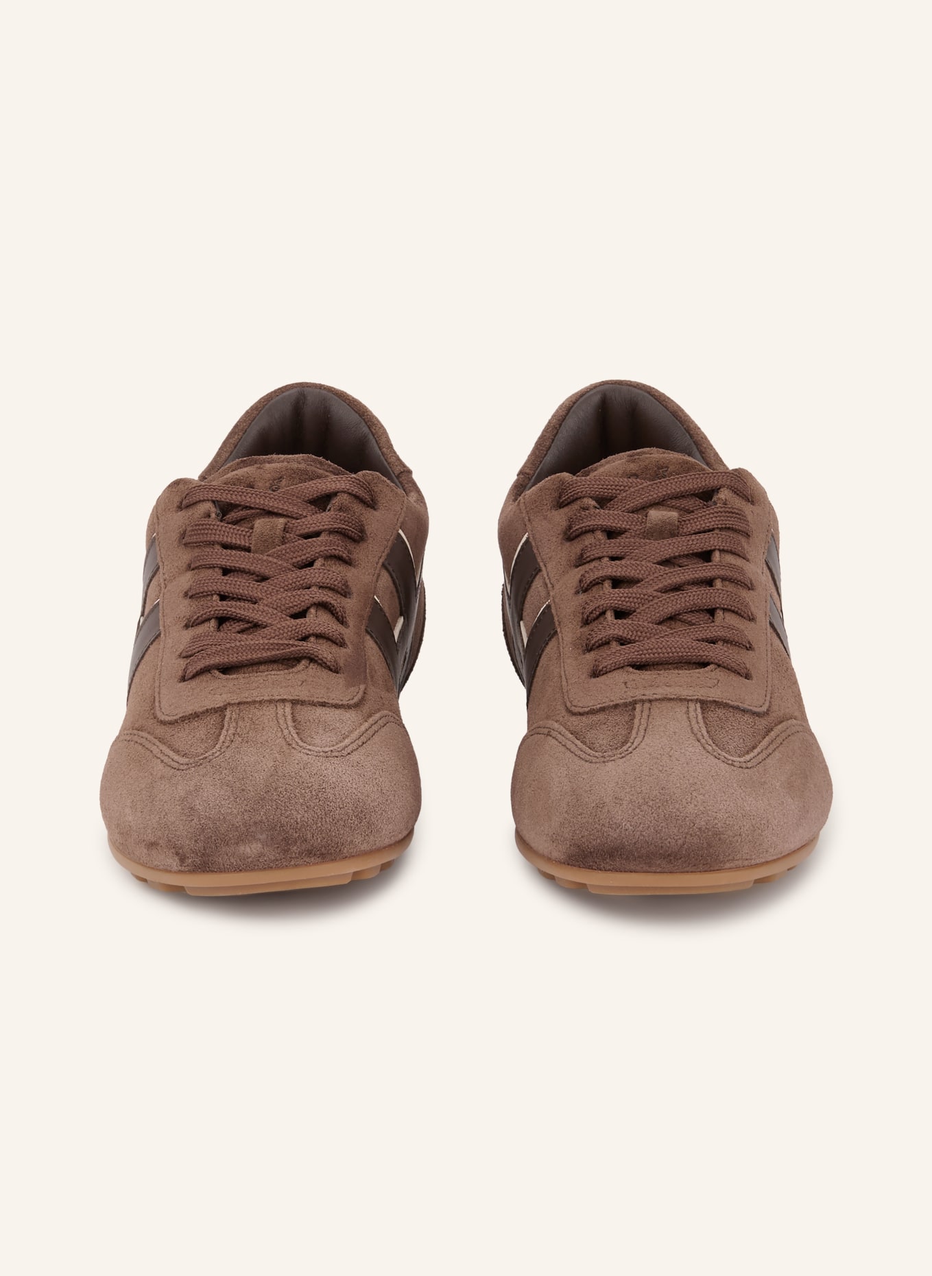 HOGAN Sneaker H693: BRAUN / DUNKELBRAUN / CREME