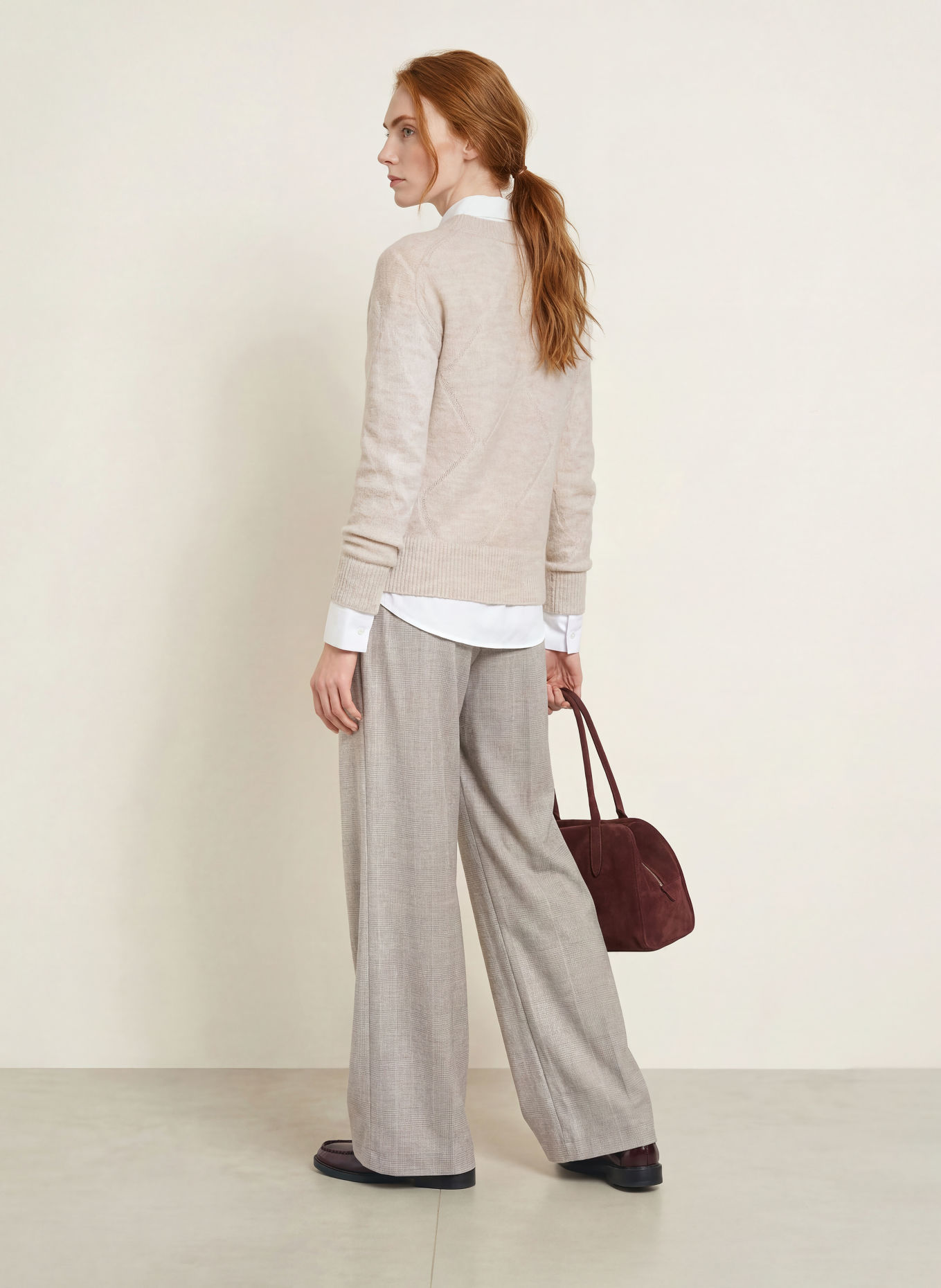 s.Oliver BLACK LABEL Pullover mit Pailletten und Glitzergarn: CREME