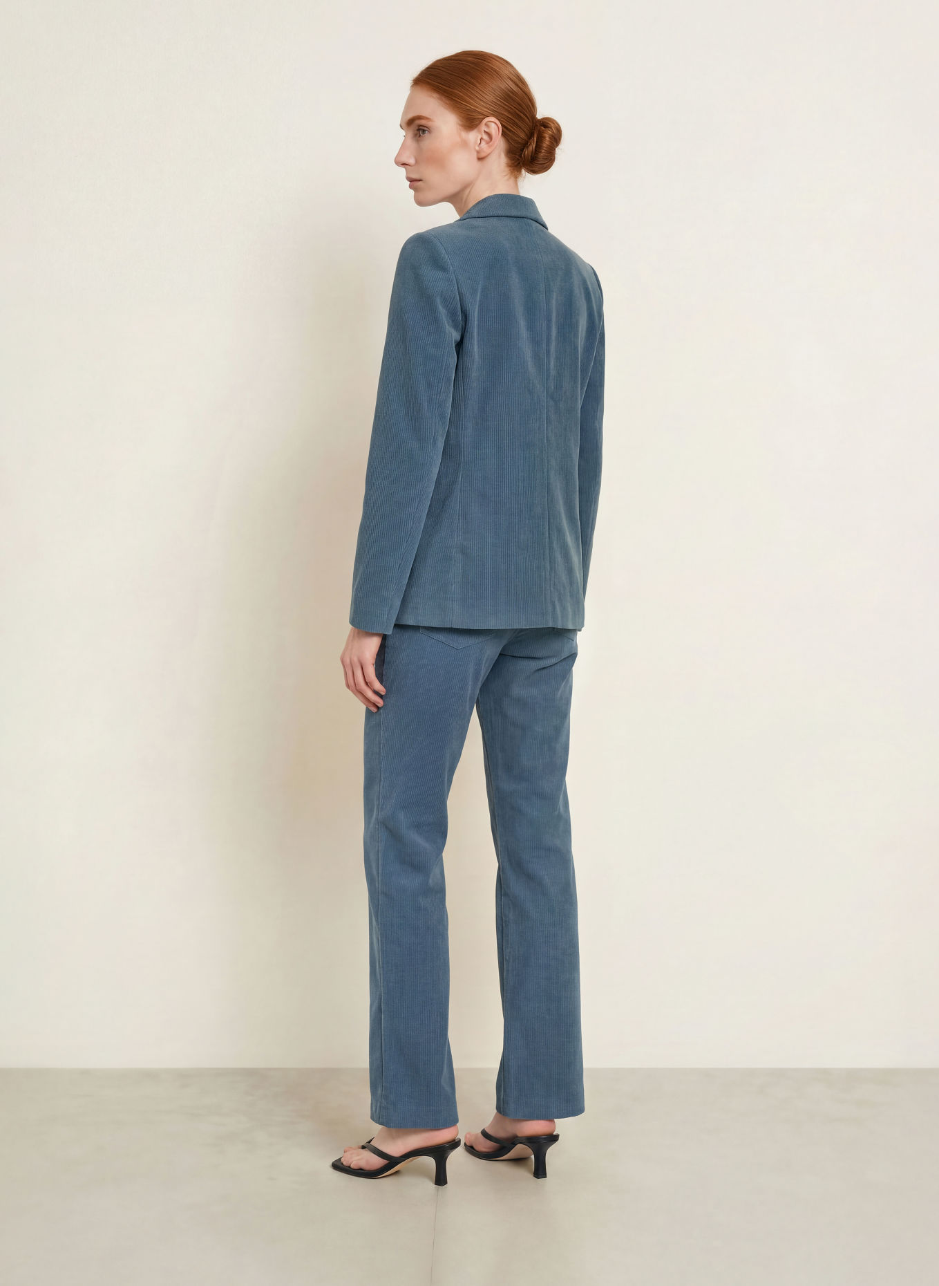 s.Oliver BLACK LABEL Marlenehose aus Cord: PETROL
