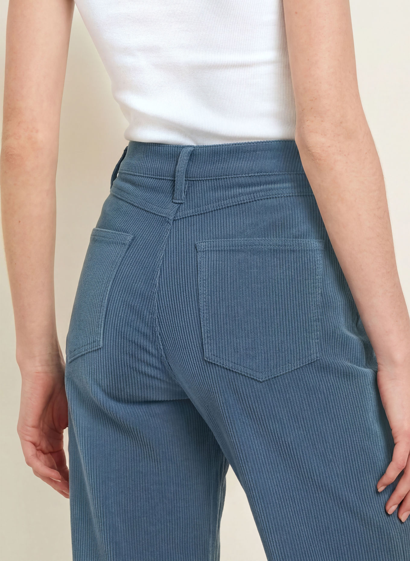 s.Oliver BLACK LABEL Marlenehose aus Cord: PETROL