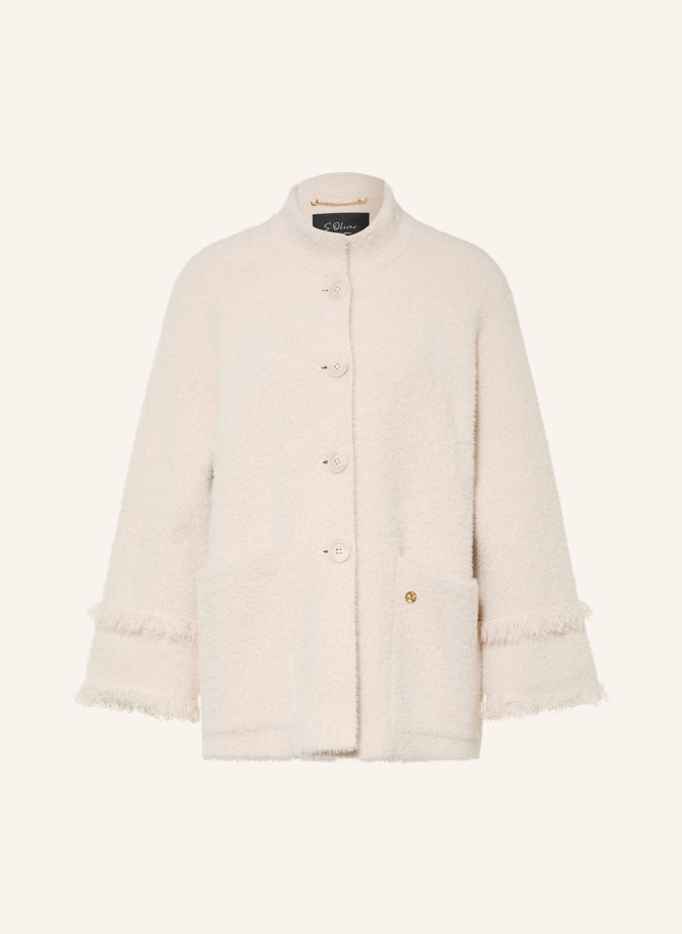 s.Oliver BLACK LABEL Strickjacke: CREME