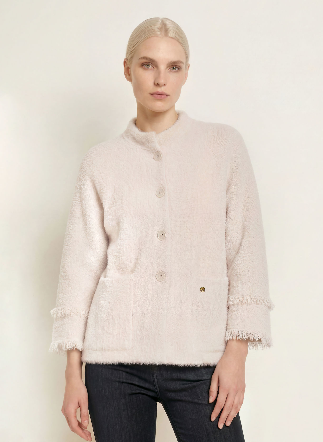 s.Oliver BLACK LABEL Strickjacke: CREME