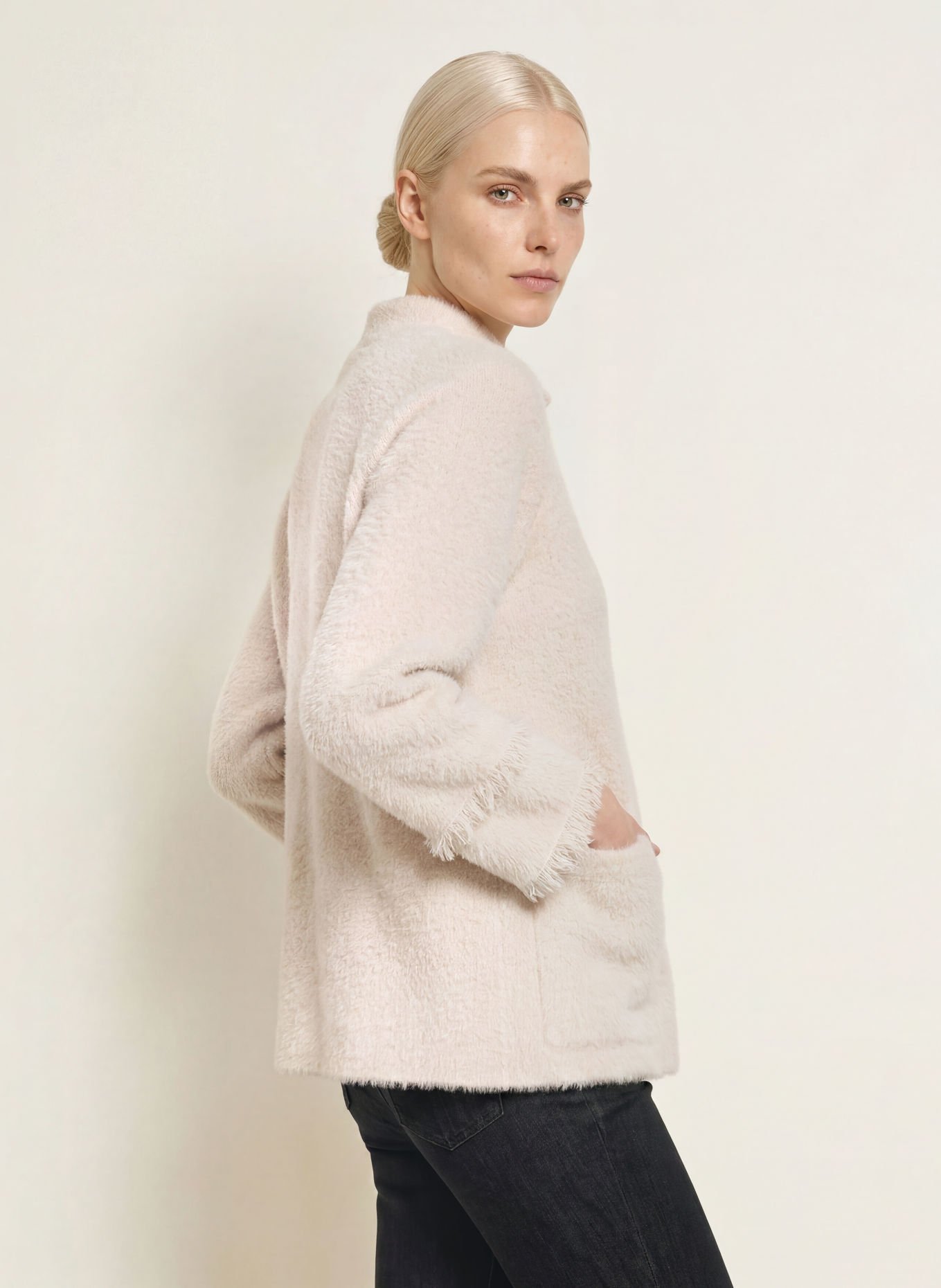 s.Oliver BLACK LABEL Strickjacke: CREME