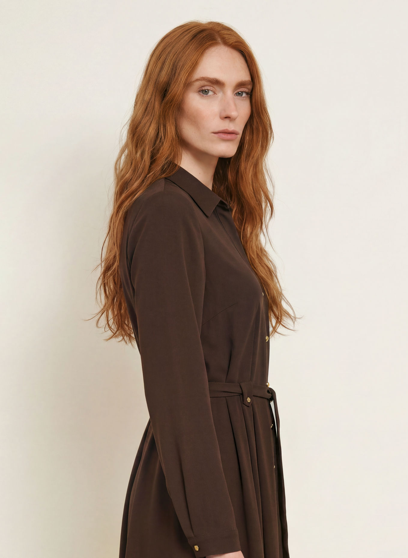s.Oliver BLACK LABEL Kleid: DUNKELBRAUN