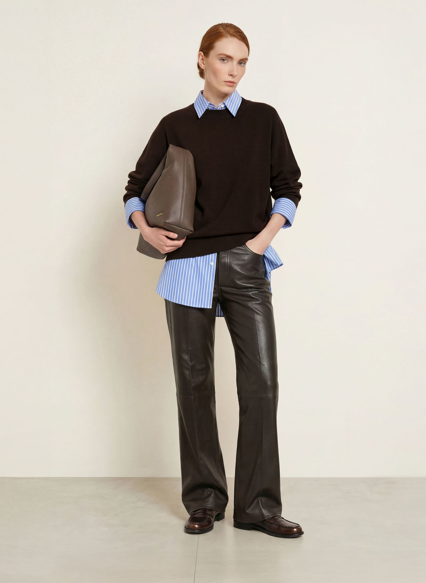 s.Oliver BLACK LABEL Sweater: DARK BROWN