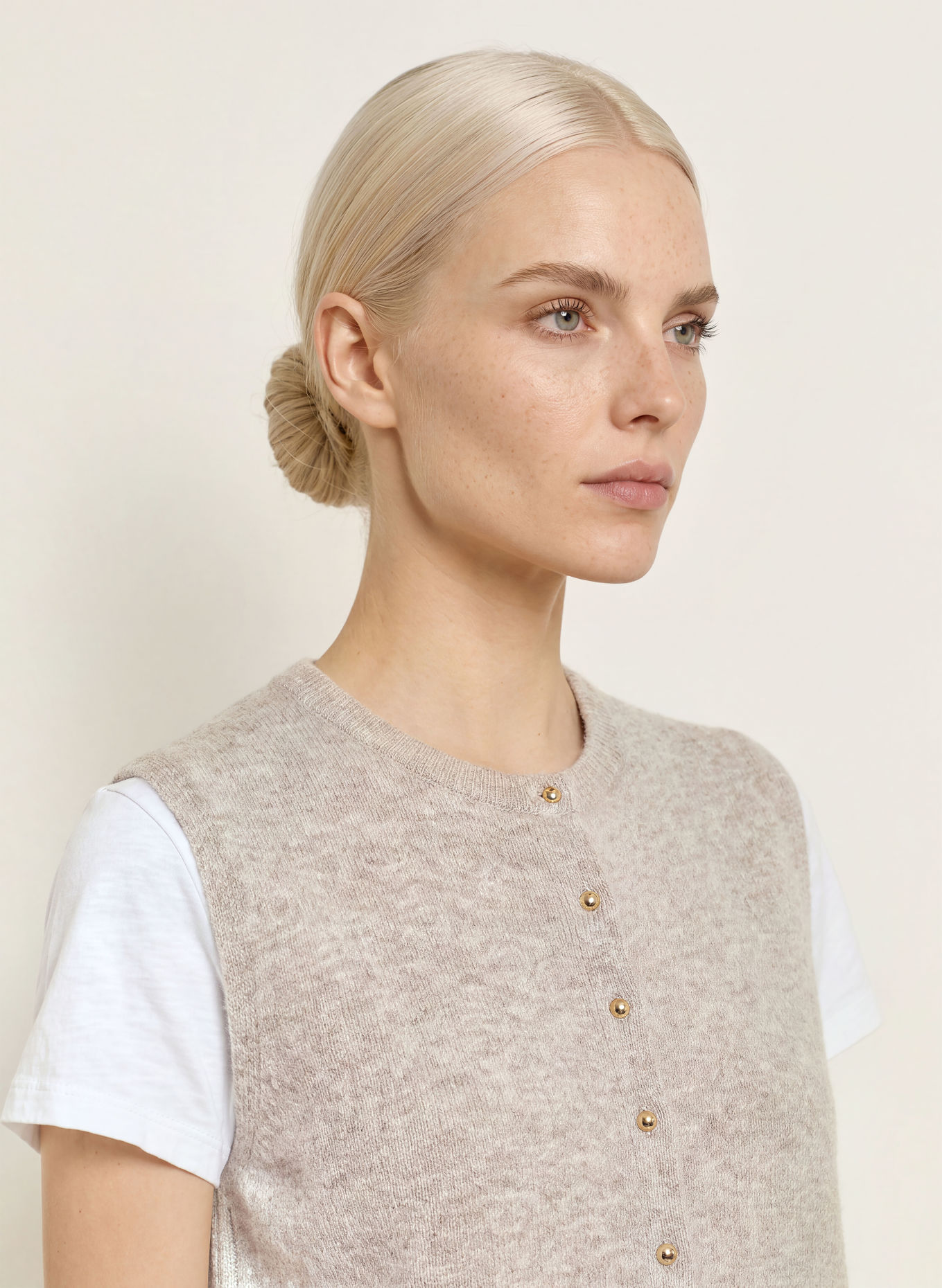 s.Oliver BLACK LABEL Strickweste: BEIGE