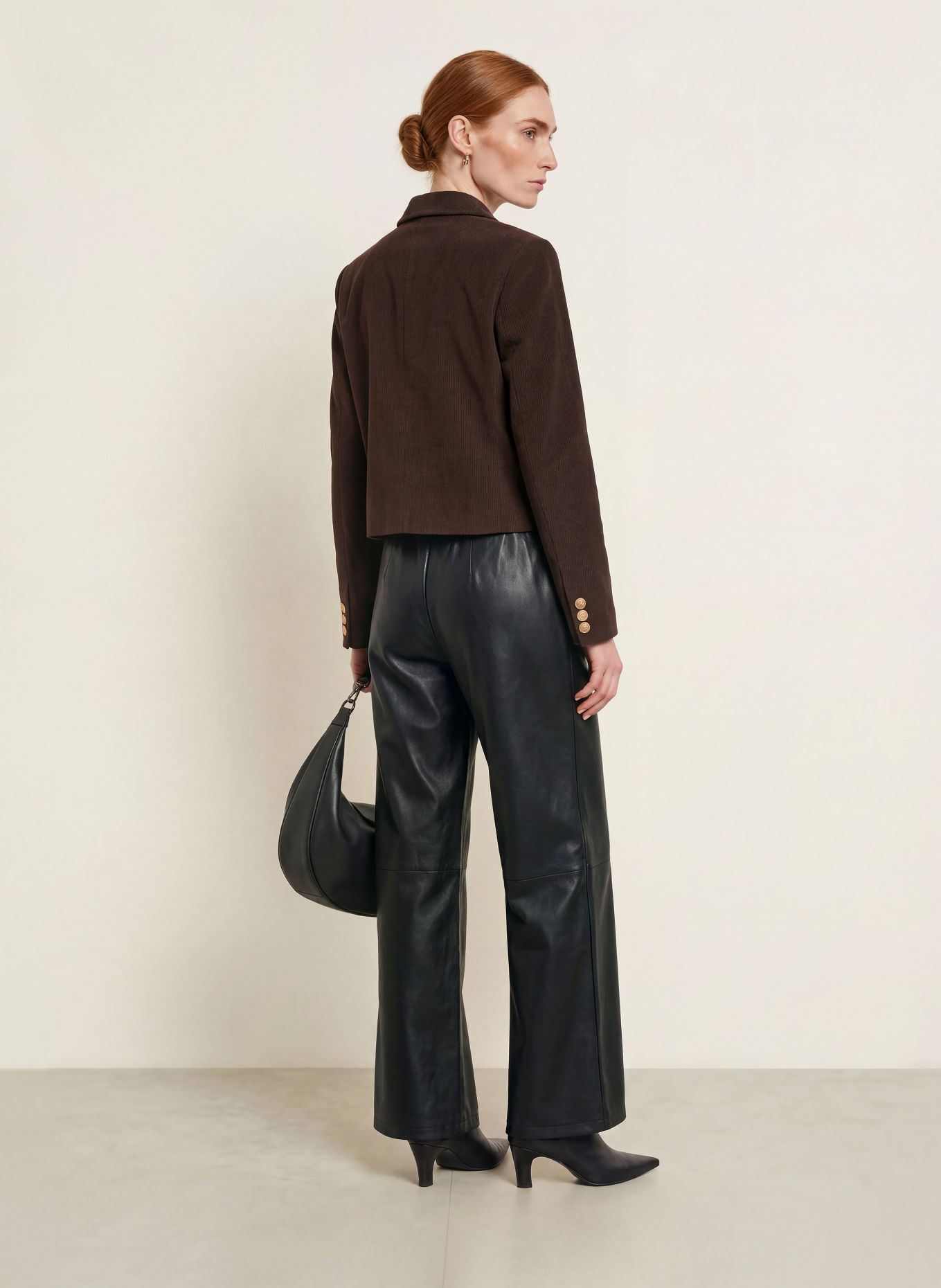 s.Oliver BLACK LABEL Corduroy Blazer: MARRON FONCÉ