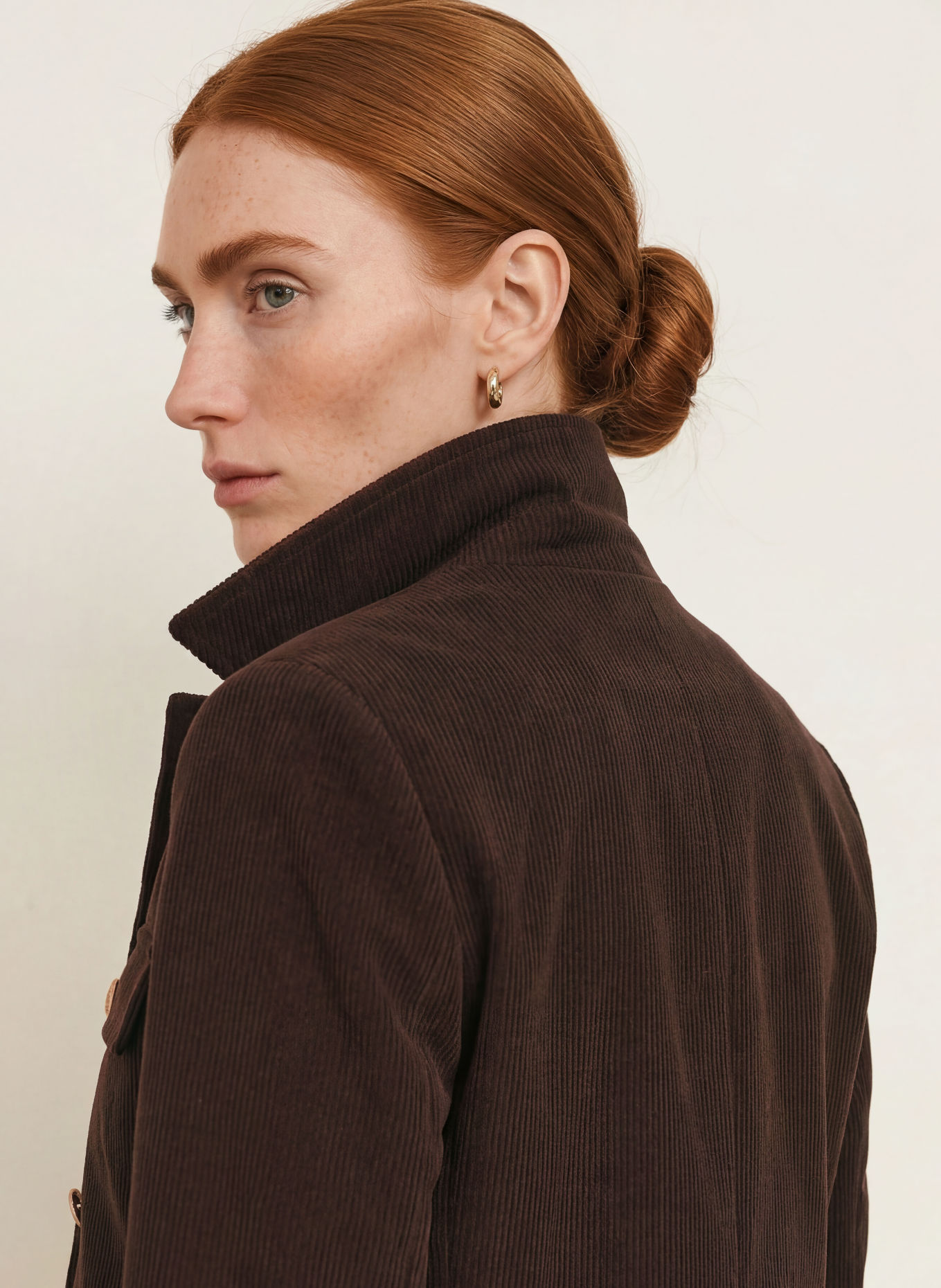 s.Oliver BLACK LABEL Corduroy Blazer: MARRON FONCÉ