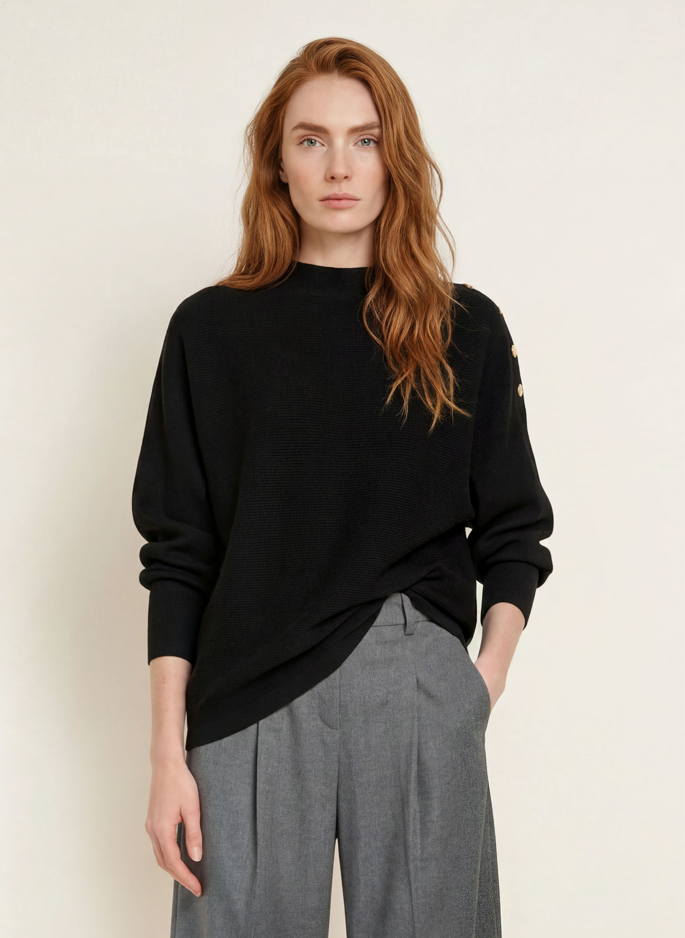 s.Oliver BLACK LABEL Pullover: SCHWARZ