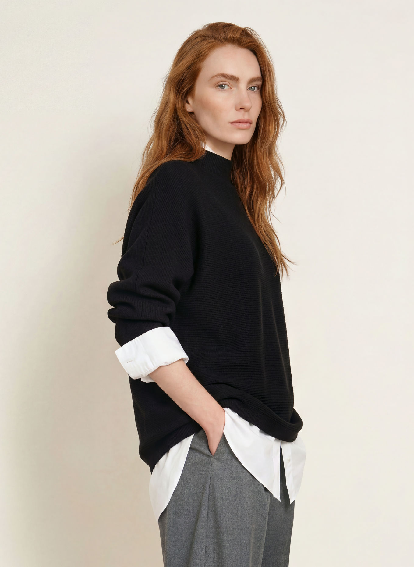 s.Oliver BLACK LABEL Pullover: SCHWARZ
