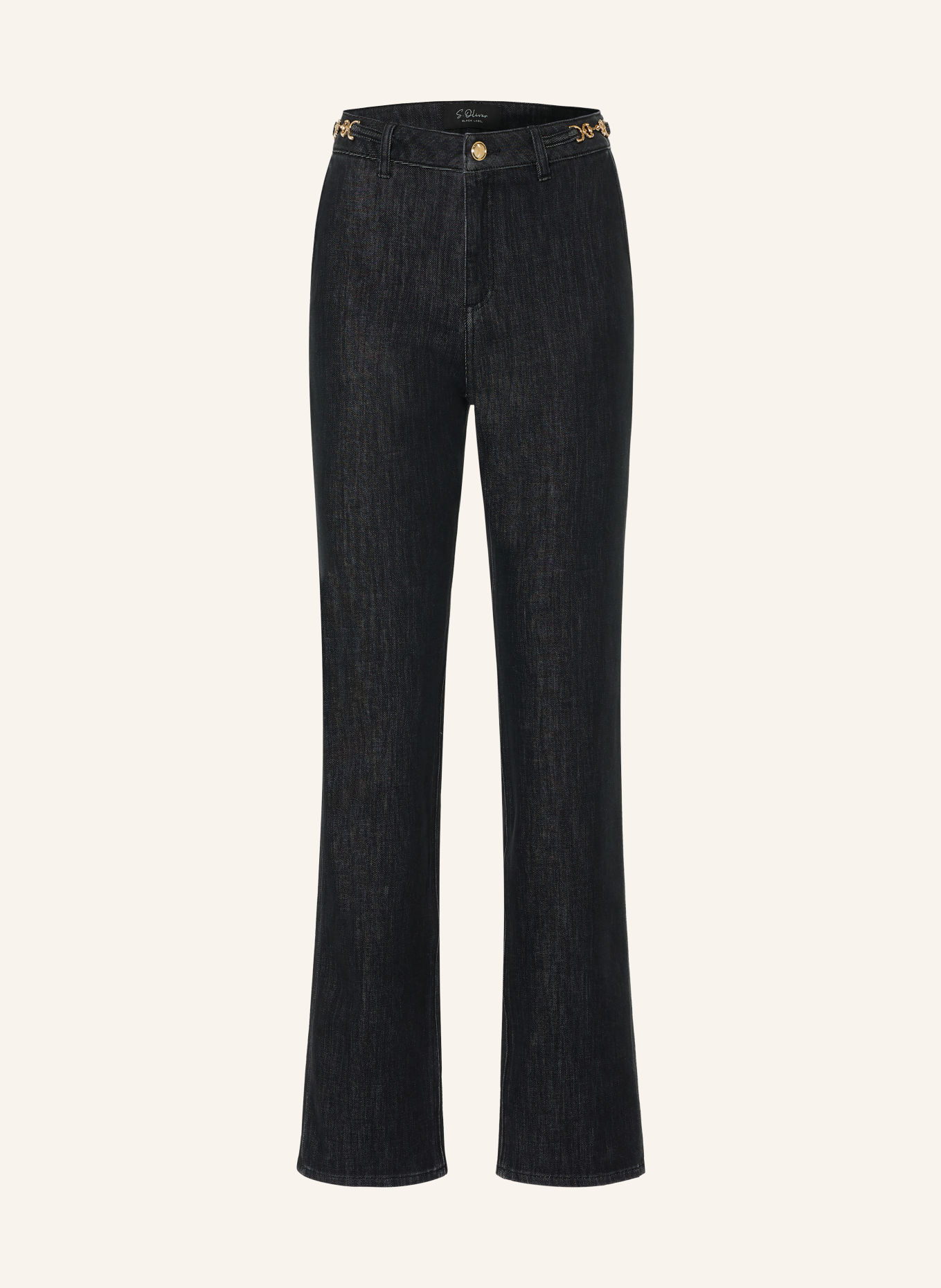 s.Oliver BLACK LABEL Straight Jeans KAROLIN: 96Z5 GREY/BLACK