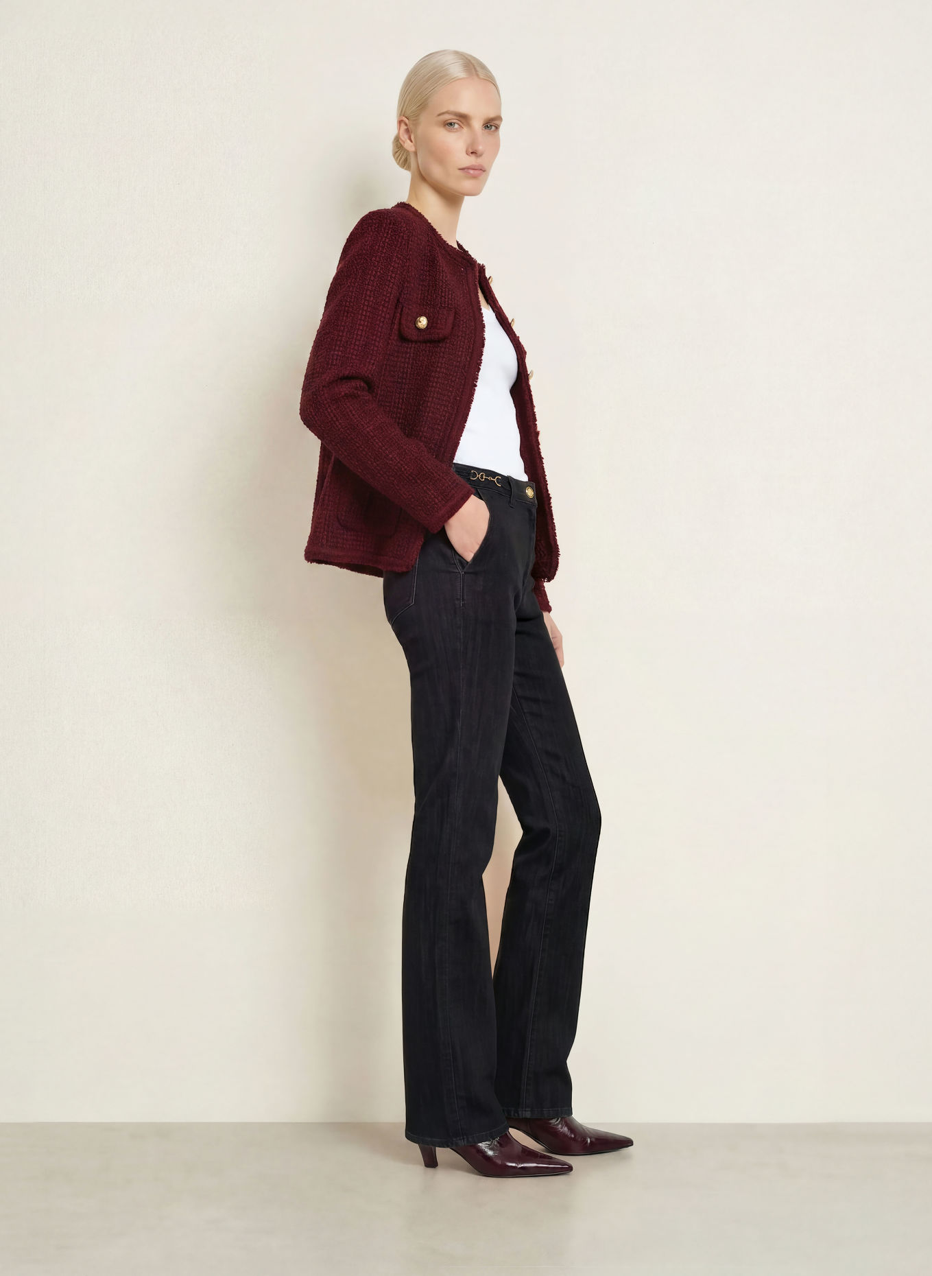s.Oliver BLACK LABEL Straight Jeans KAROLIN: 96Z5 GREY/BLACK
