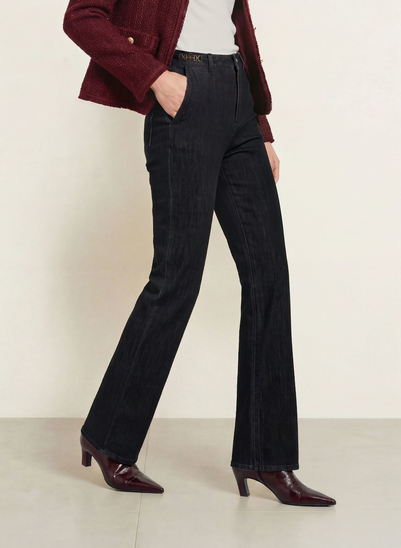 s.Oliver BLACK LABEL Straight Jeans KAROLIN: 96Z5 GREY/BLACK