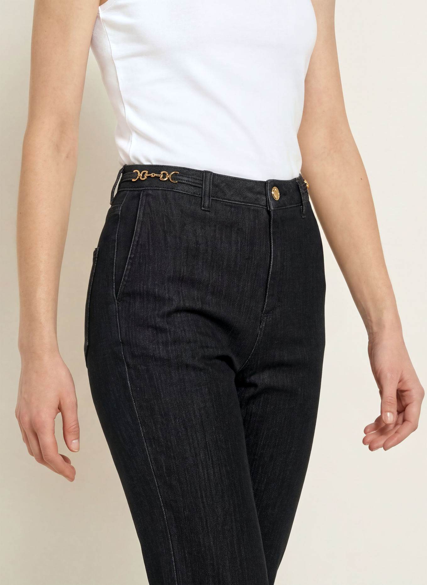 s.Oliver BLACK LABEL Straight Jeans KAROLIN: 96Z5 GREY/BLACK