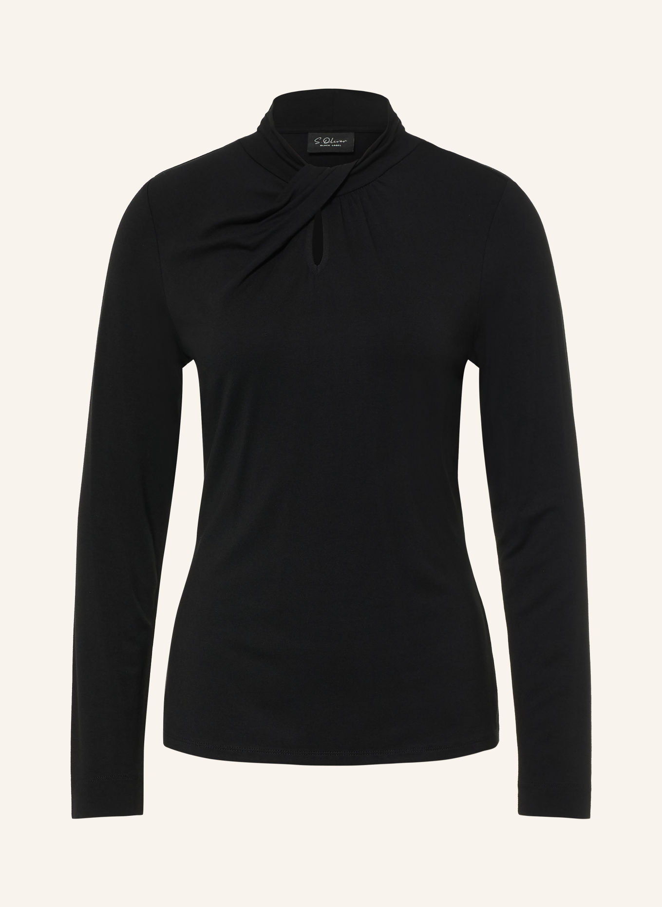 s.Oliver BLACK LABEL Longsleeve: SCHWARZ
