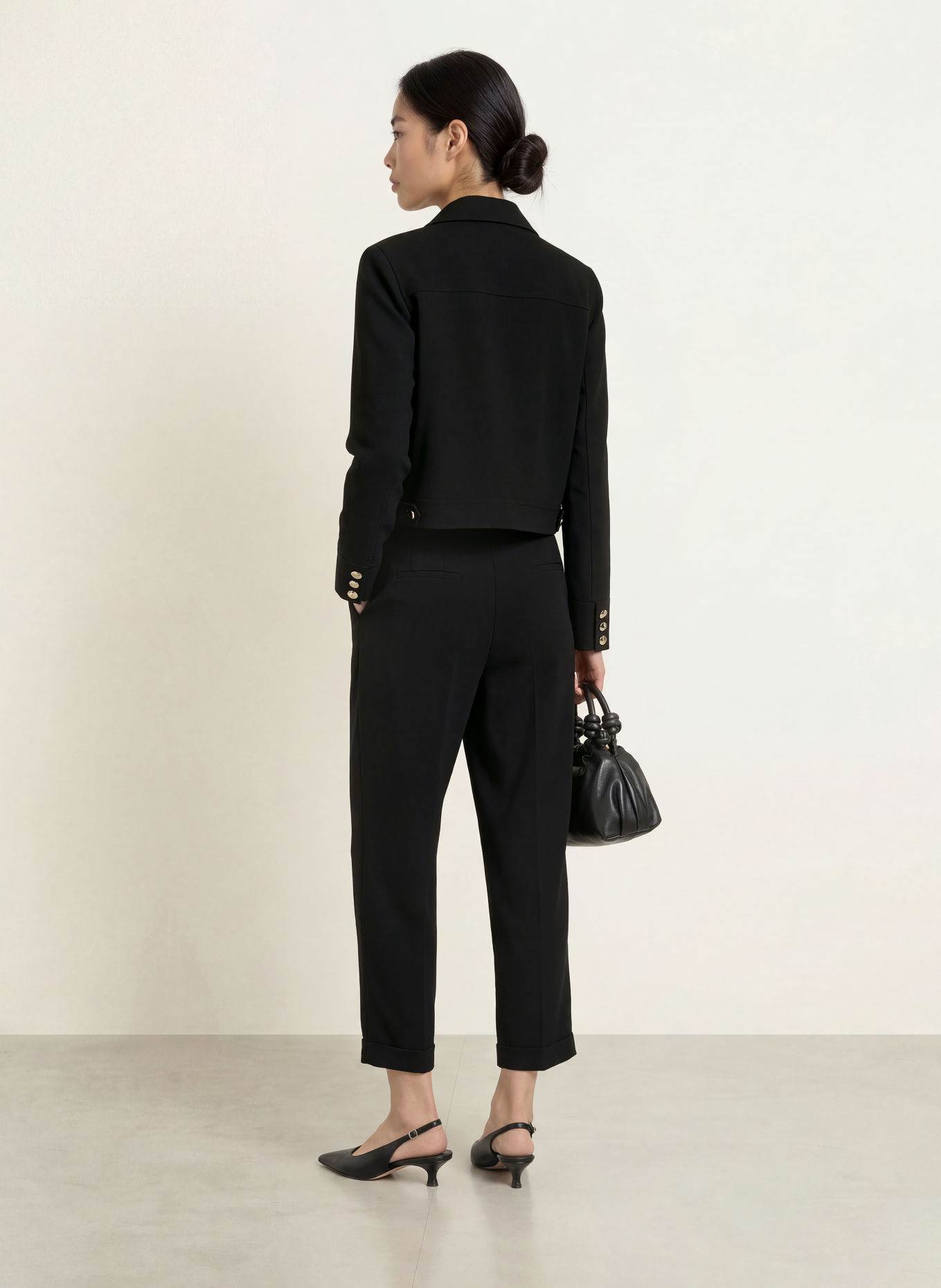 s.Oliver BLACK LABEL 7/8-bukser: SORT
