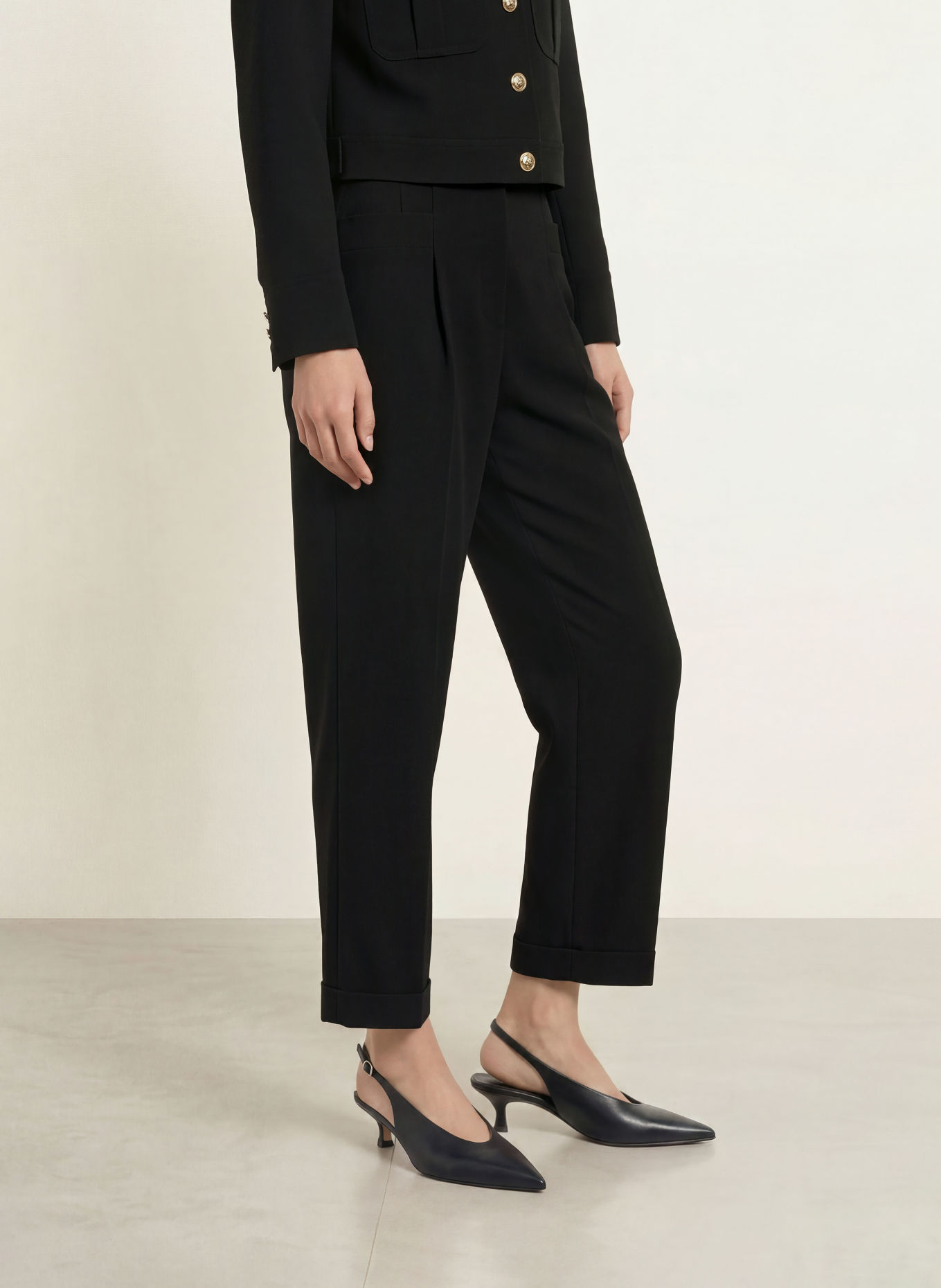 s.Oliver BLACK LABEL 7/8-bukser: SORT
