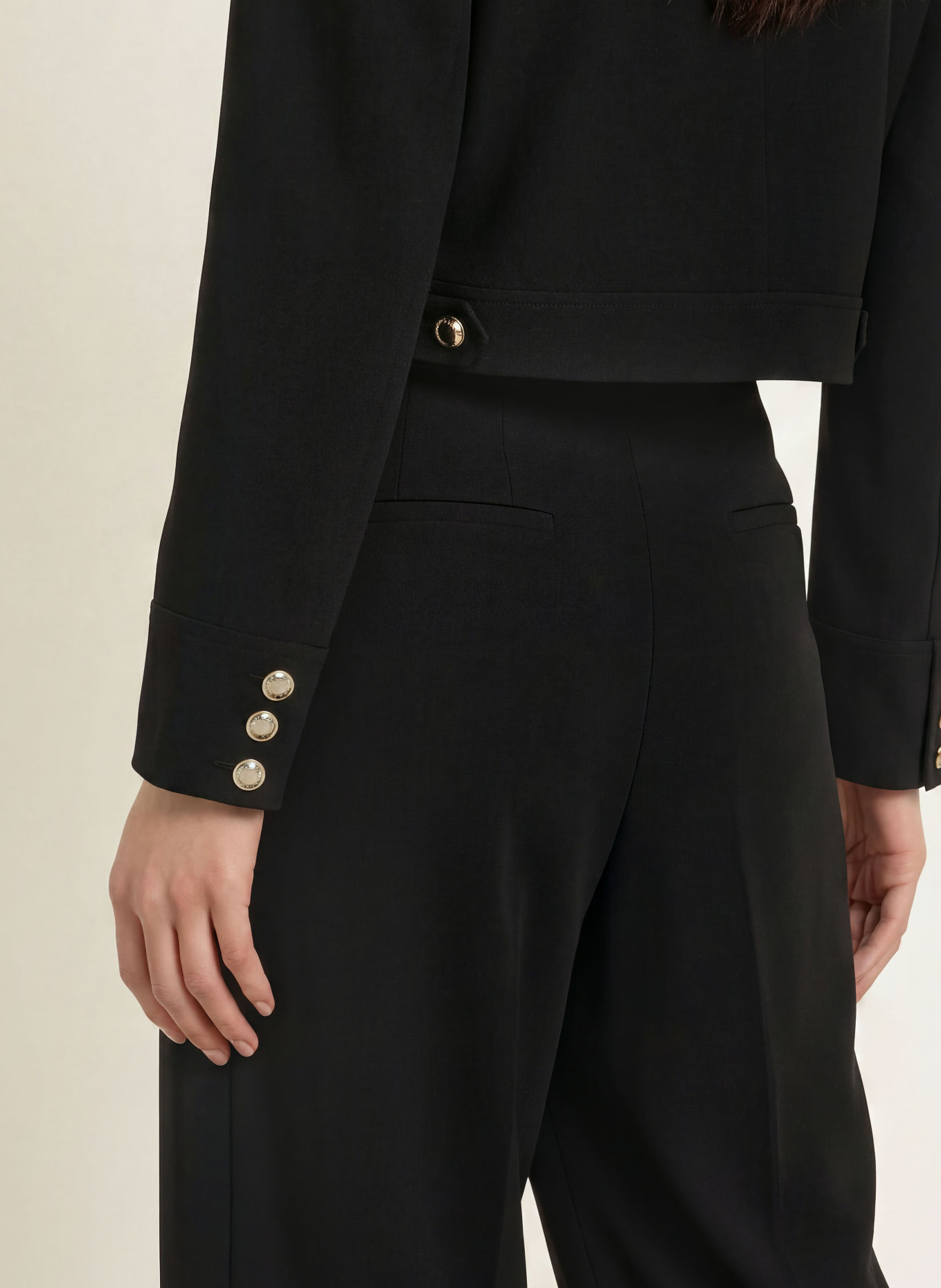 s.Oliver BLACK LABEL 7/8-bukser: SORT