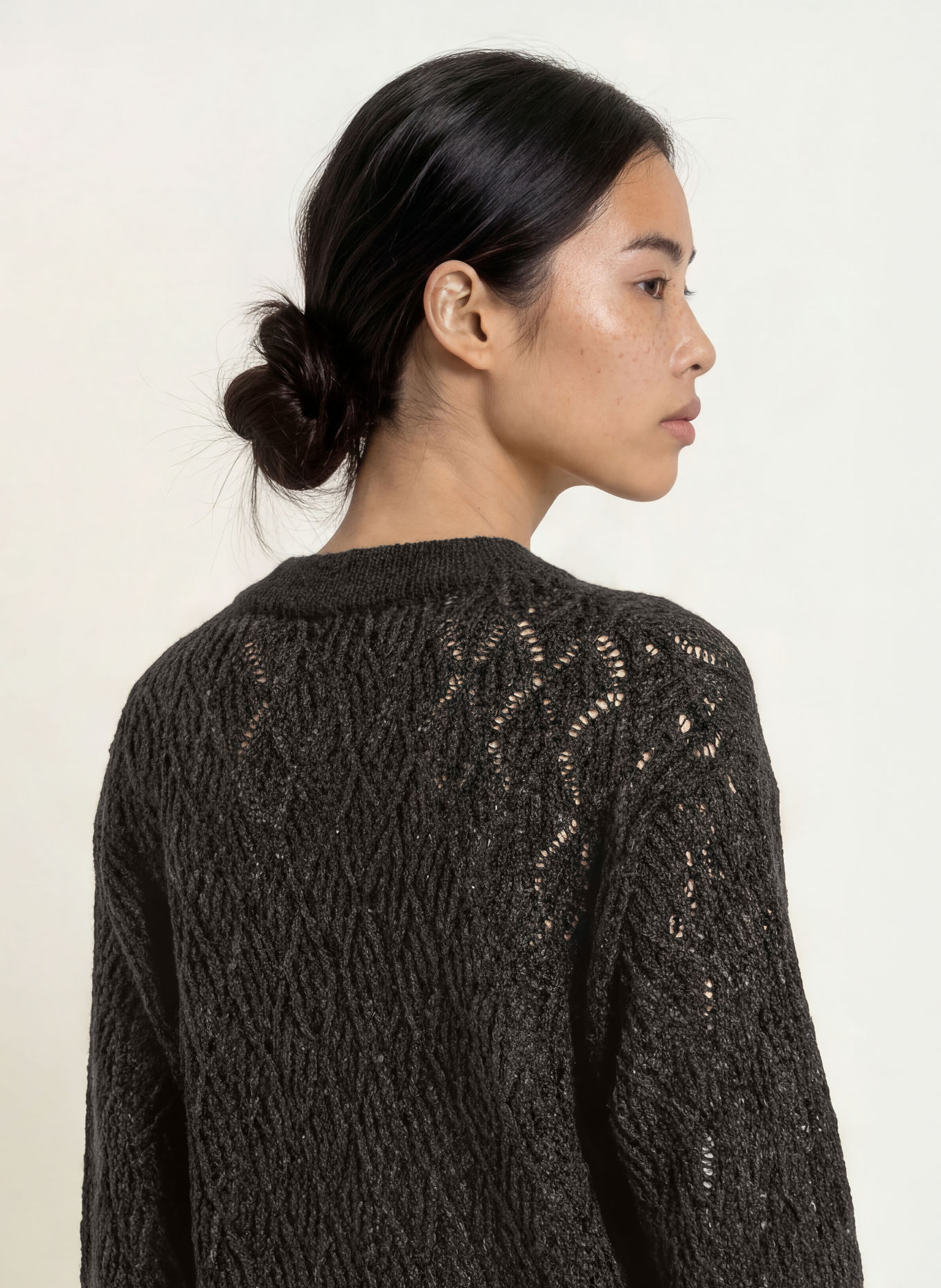 s.Oliver BLACK LABEL Pullover: SCHWARZ / DUNKELGRAU