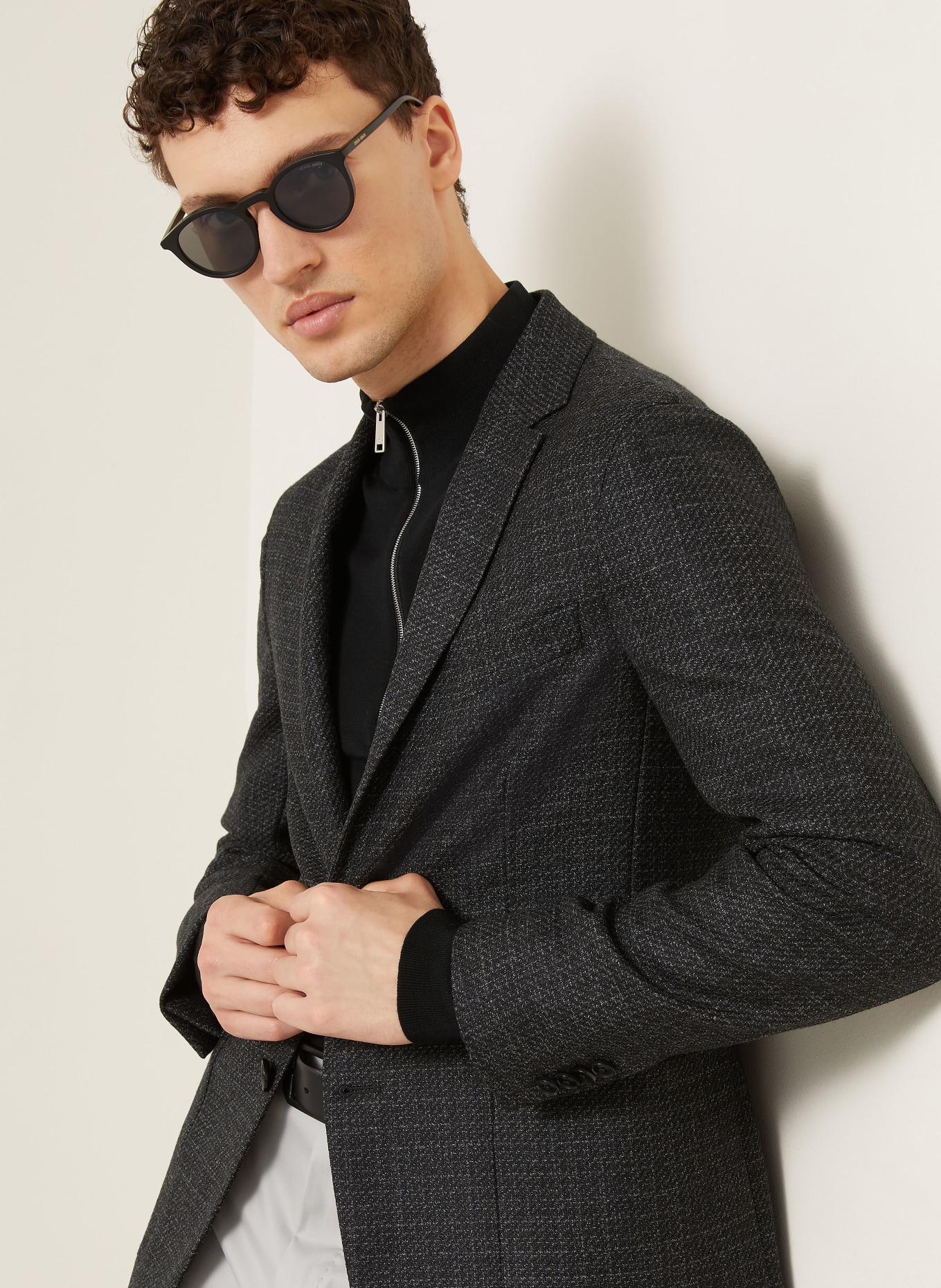 ZEGNA Jacka DROP 7 Extra Slim Fit: MÖRKGRÅ / LJUSGRÅ / GRÅ
