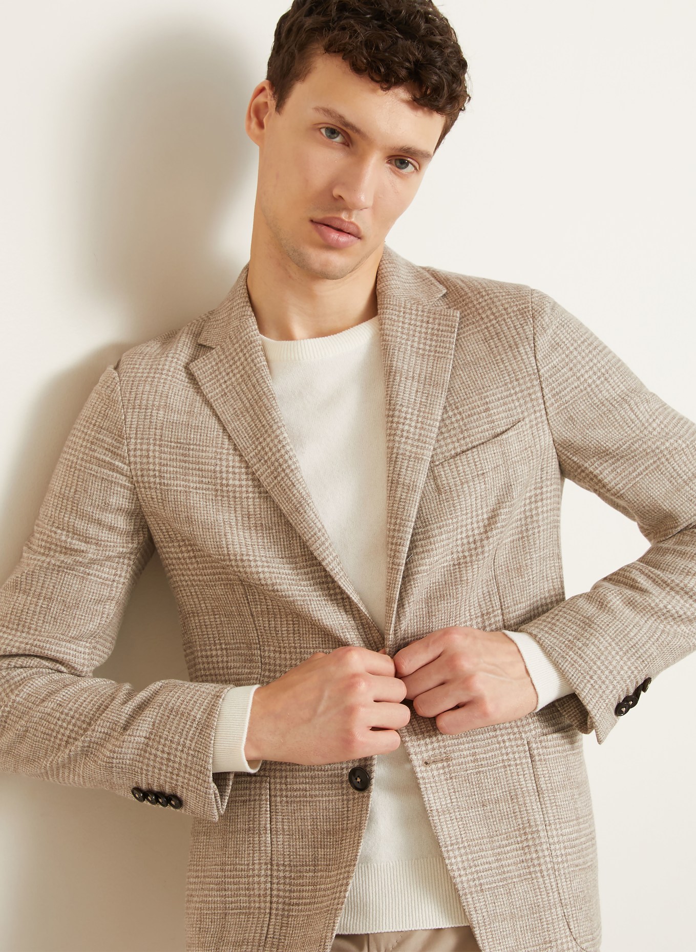 ZEGNA Jacka Extra Slim Fit: BEIGE