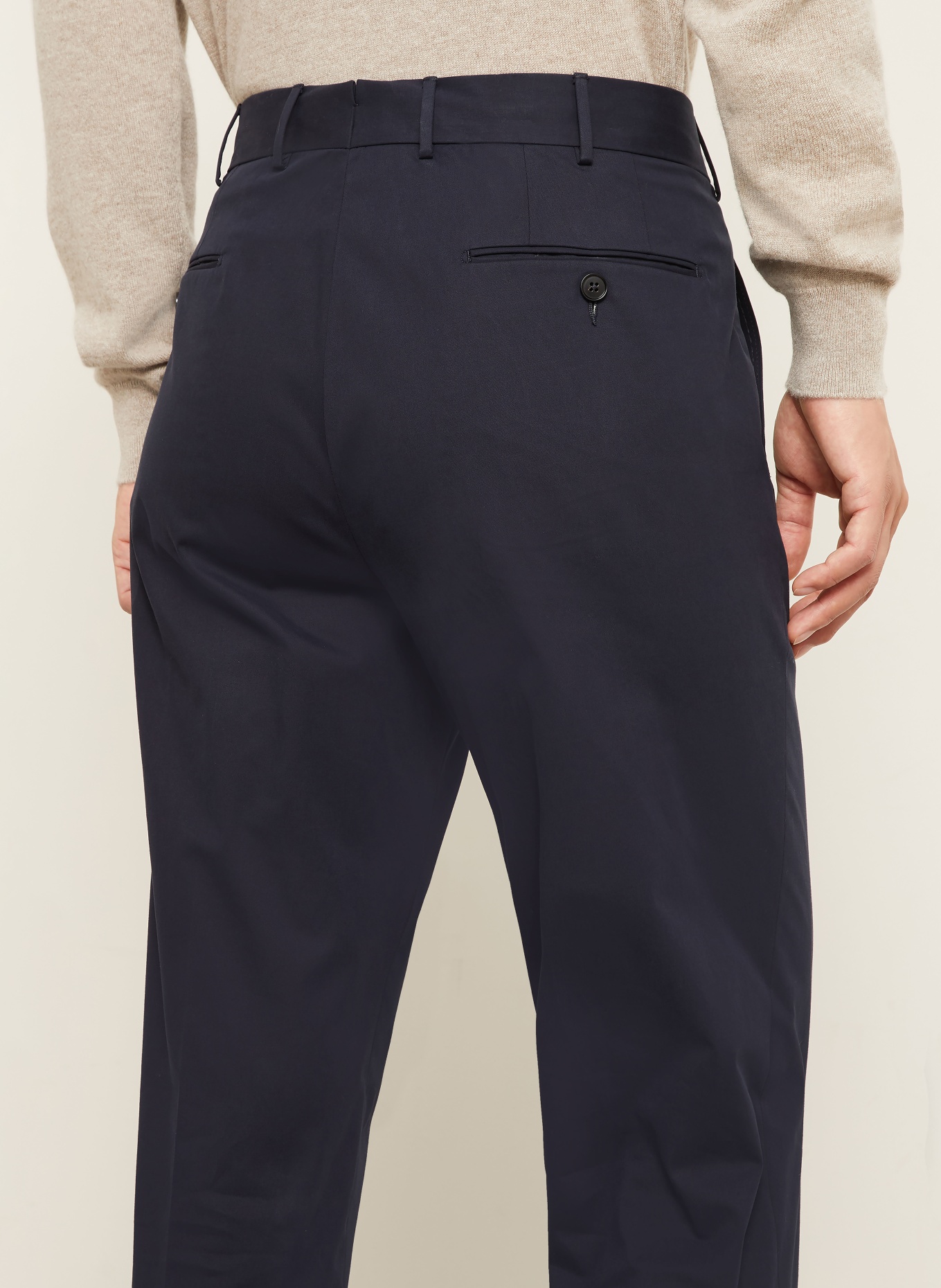 ZEGNA Bukser PREMIUM COTTON Regular Fit: MØRKEBLÅ