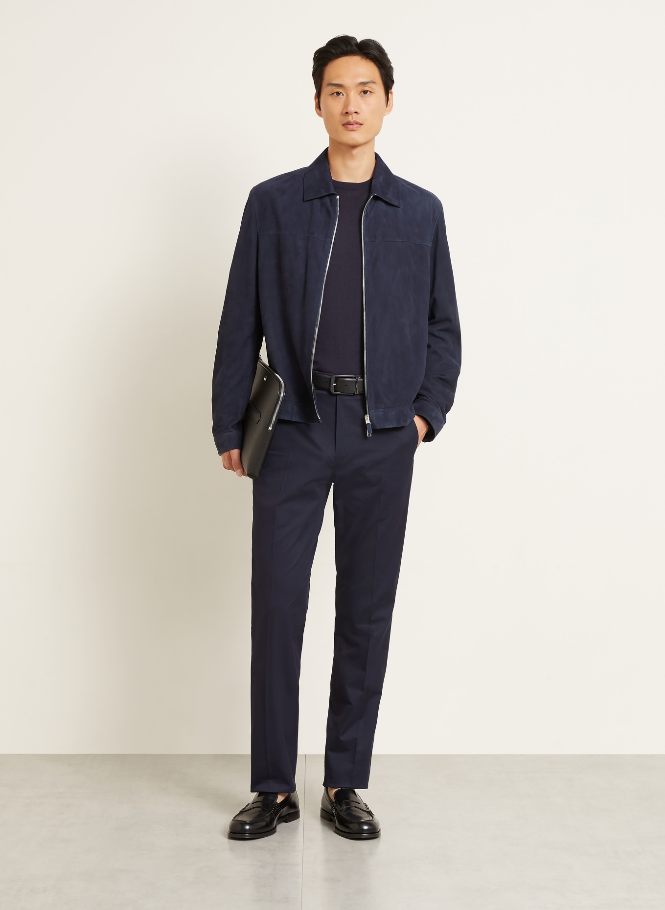 ZEGNA Bukser CASHCO Regular Fit: MØRKEBLÅ