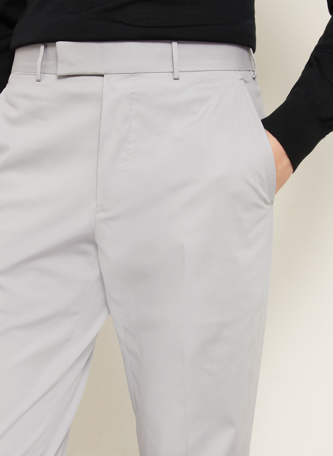 ZEGNA Slim-Fit Trousers: LIGHT GRAY