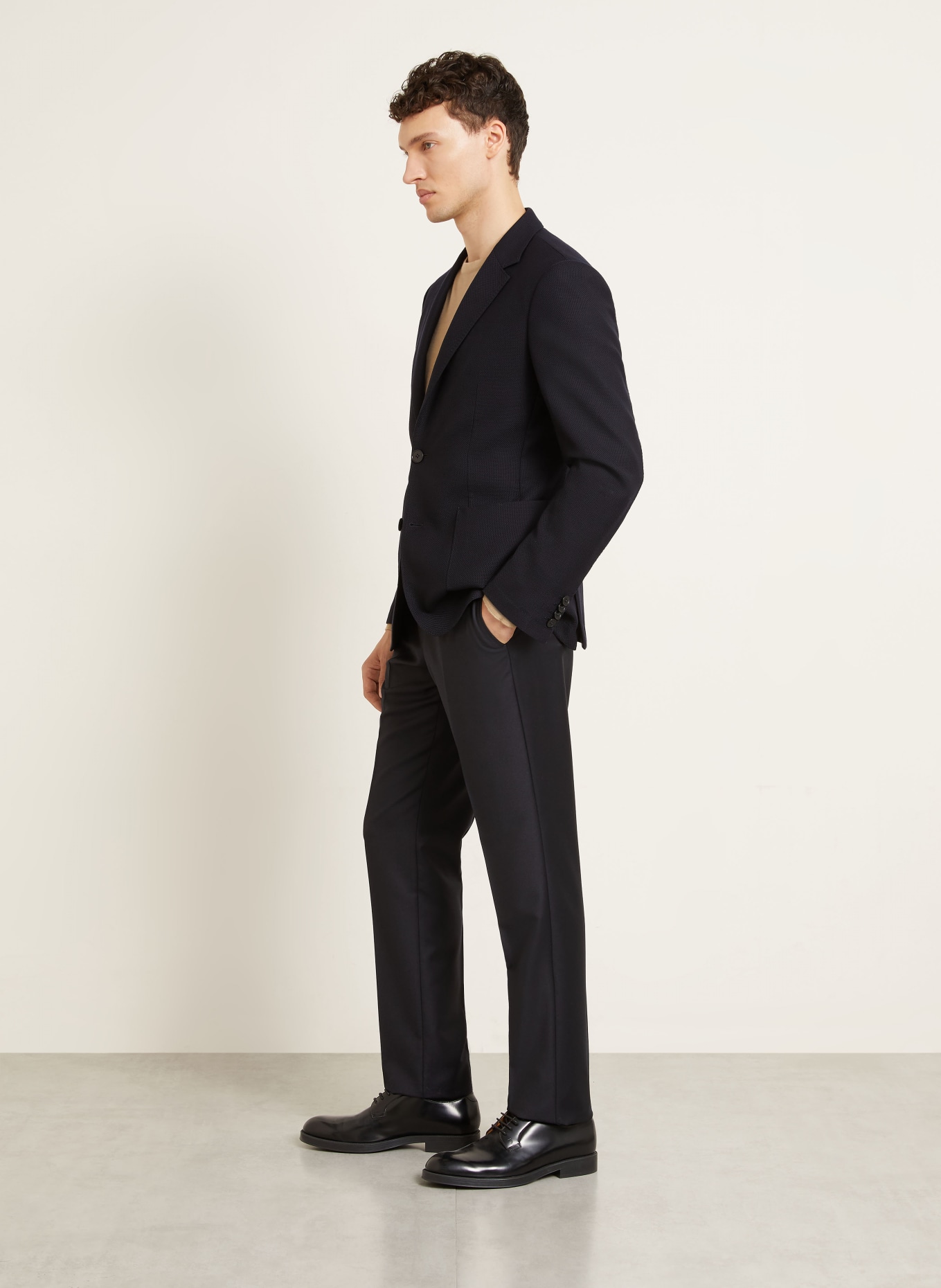 ZEGNA TROFEO Extra Slim Fit Trousers: DARK BLUE