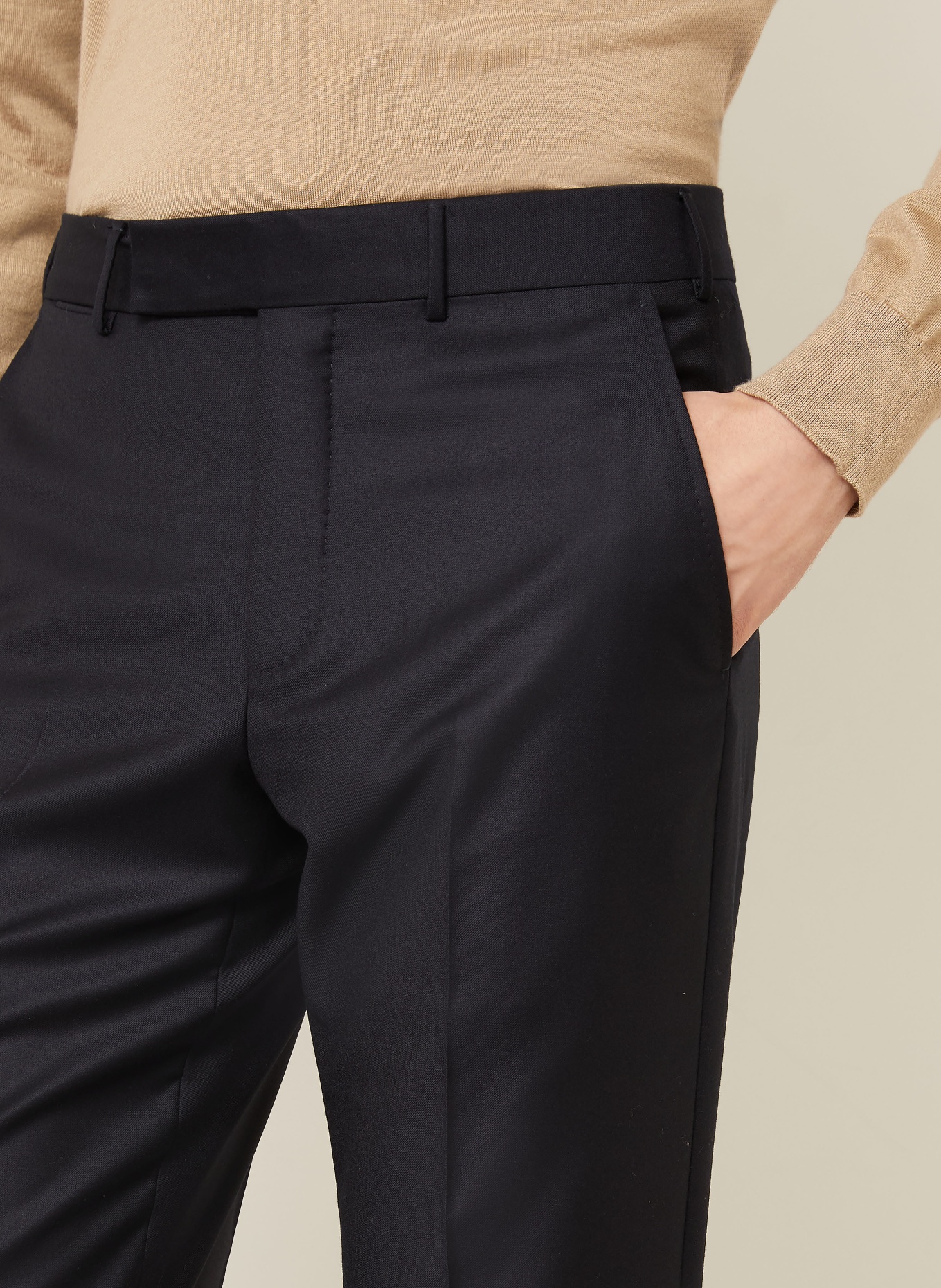 ZEGNA TROFEO Extra Slim Fit Trousers: DARK BLUE