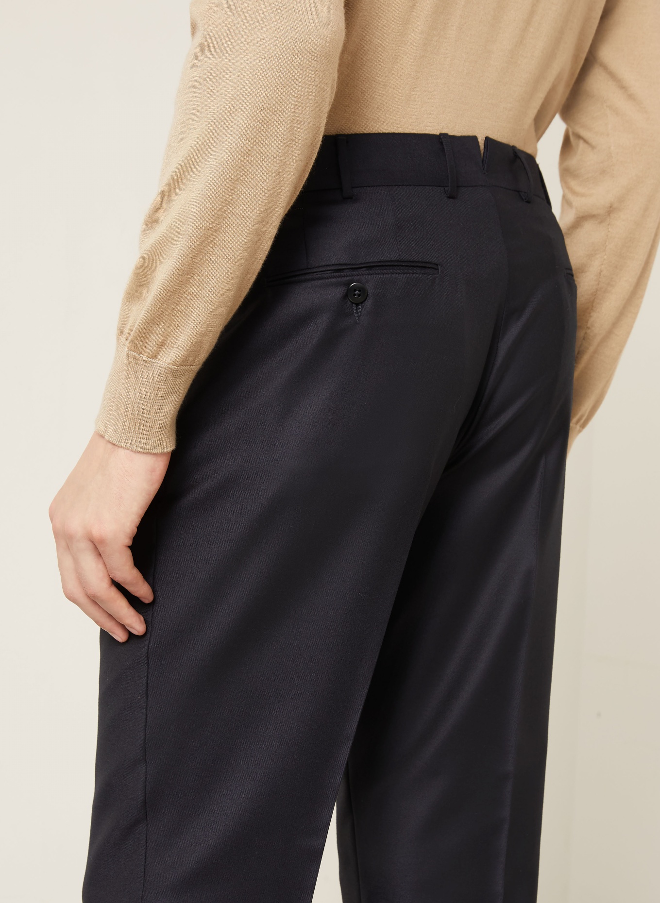 ZEGNA TROFEO Extra Slim Fit Trousers: DARK BLUE