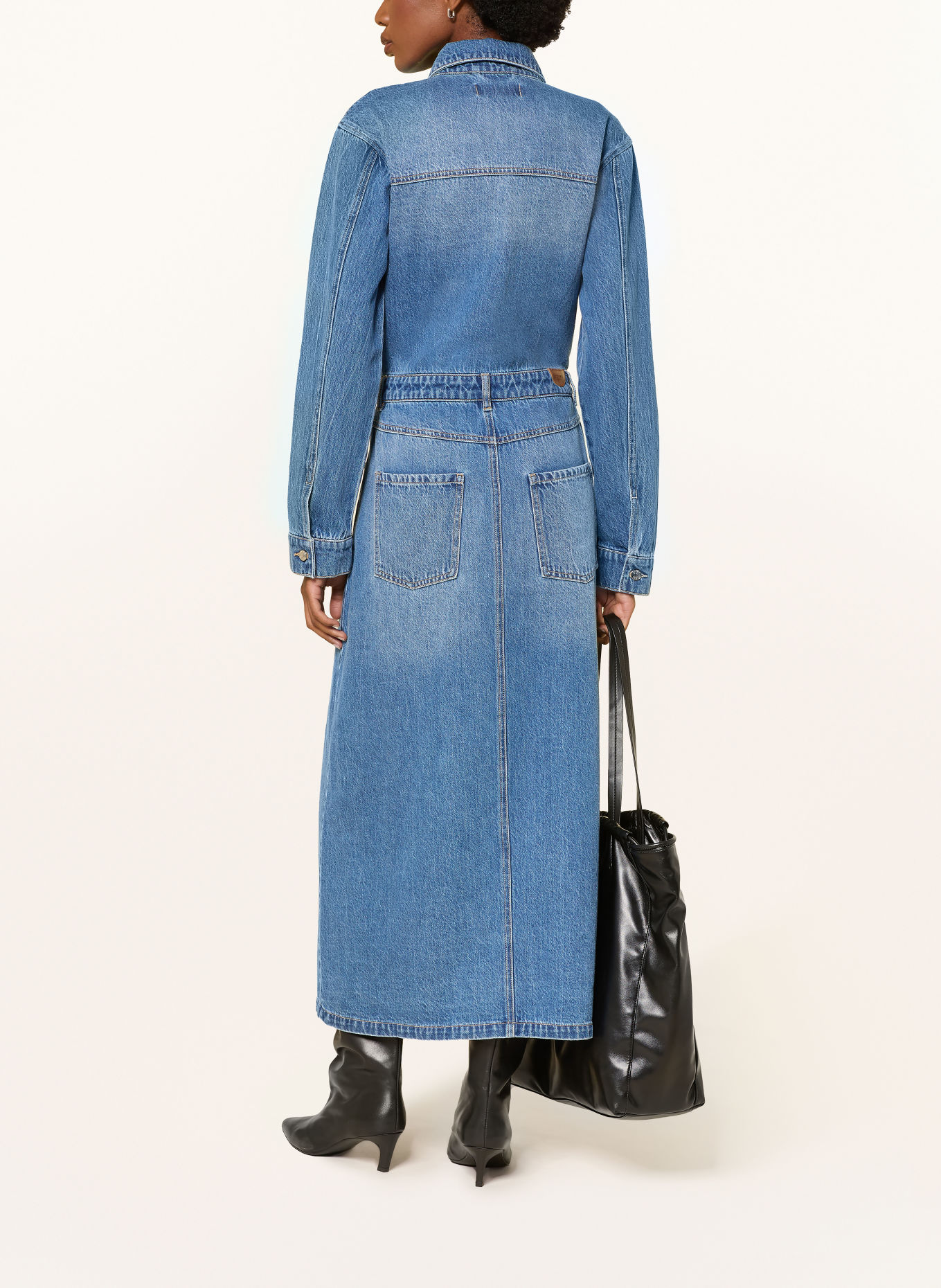 COMMA Jeanskleid: BLAU