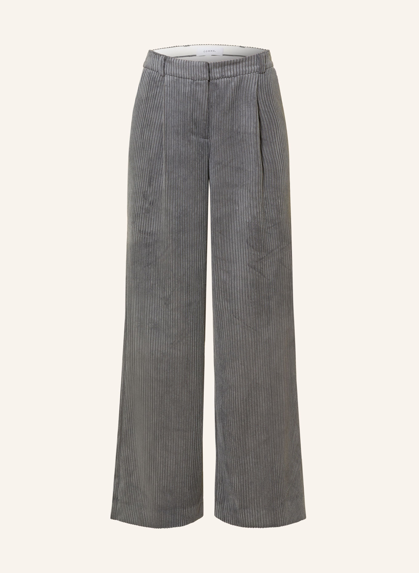 COMMA Marlenehose aus Cord: GRAU