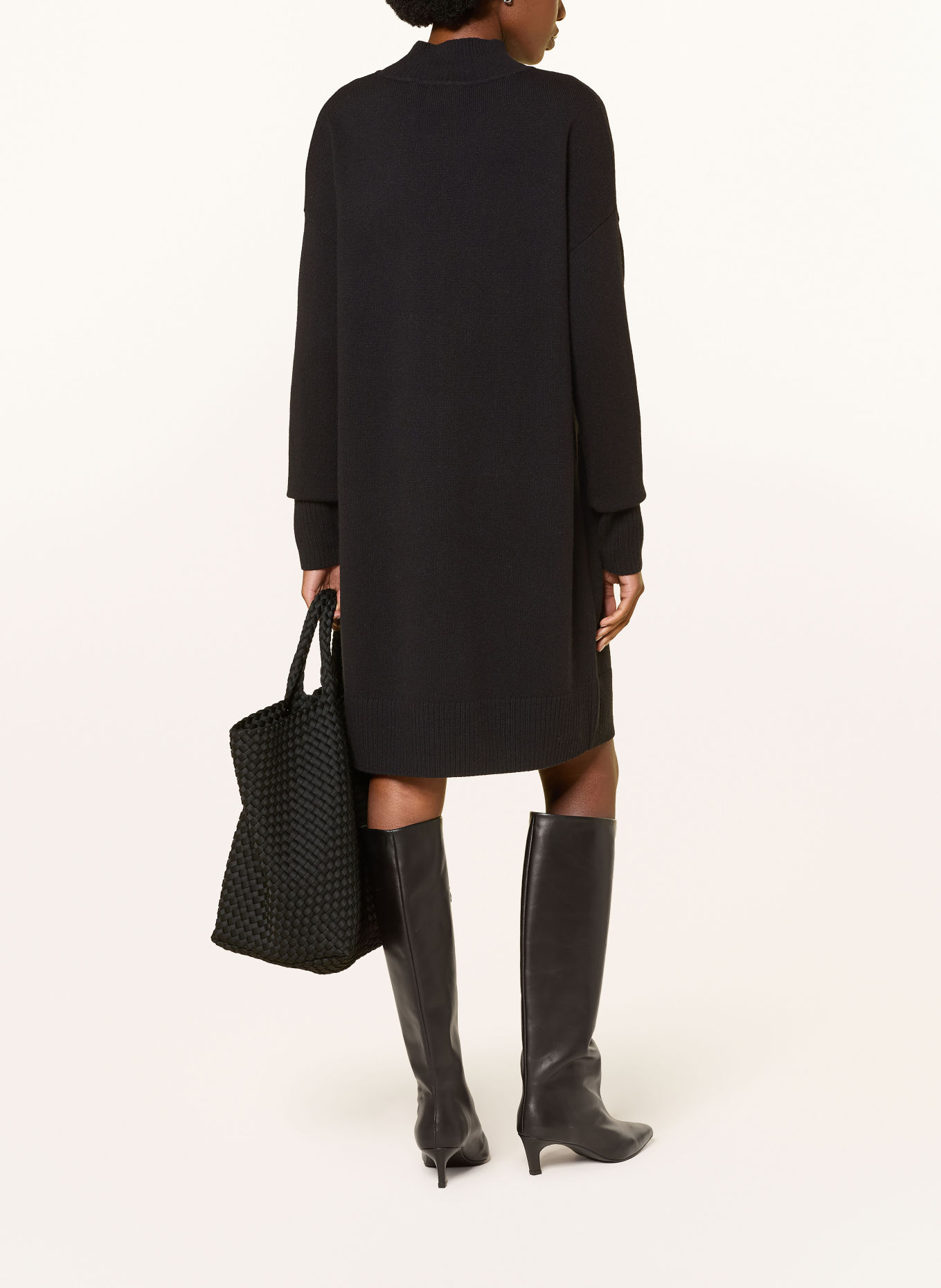 COMMA Strickkleid: SCHWARZ