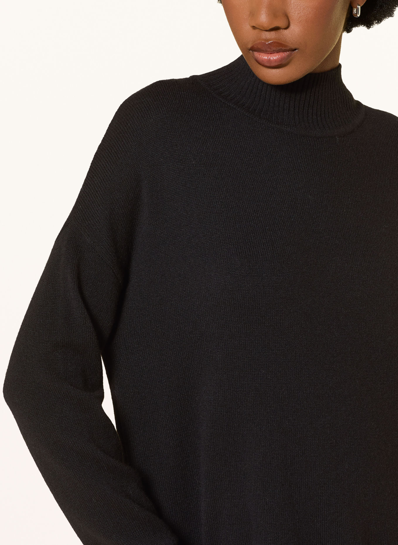 COMMA Strickkleid: SCHWARZ