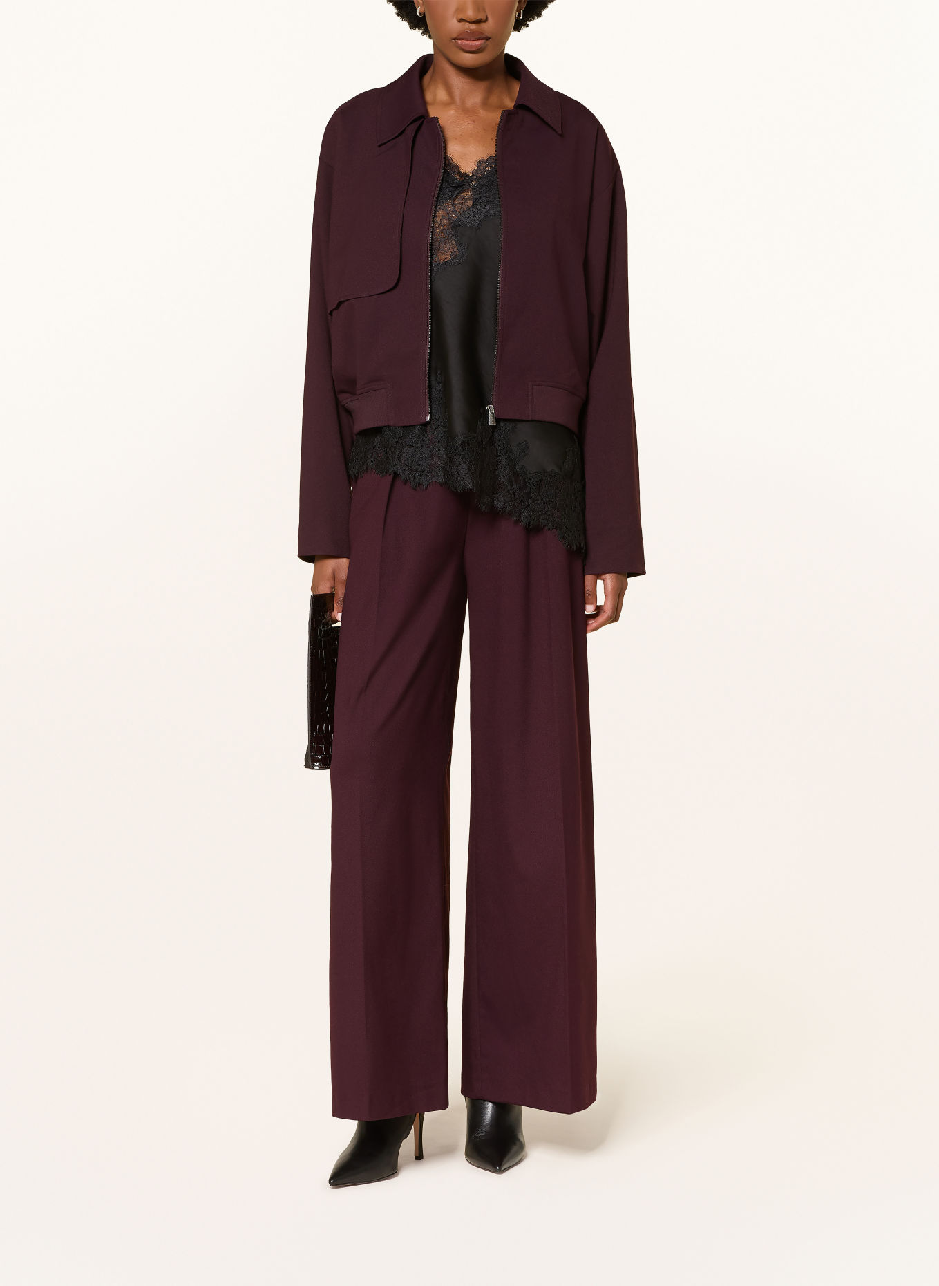 COMMA Marlenehose: DUNKELLILA