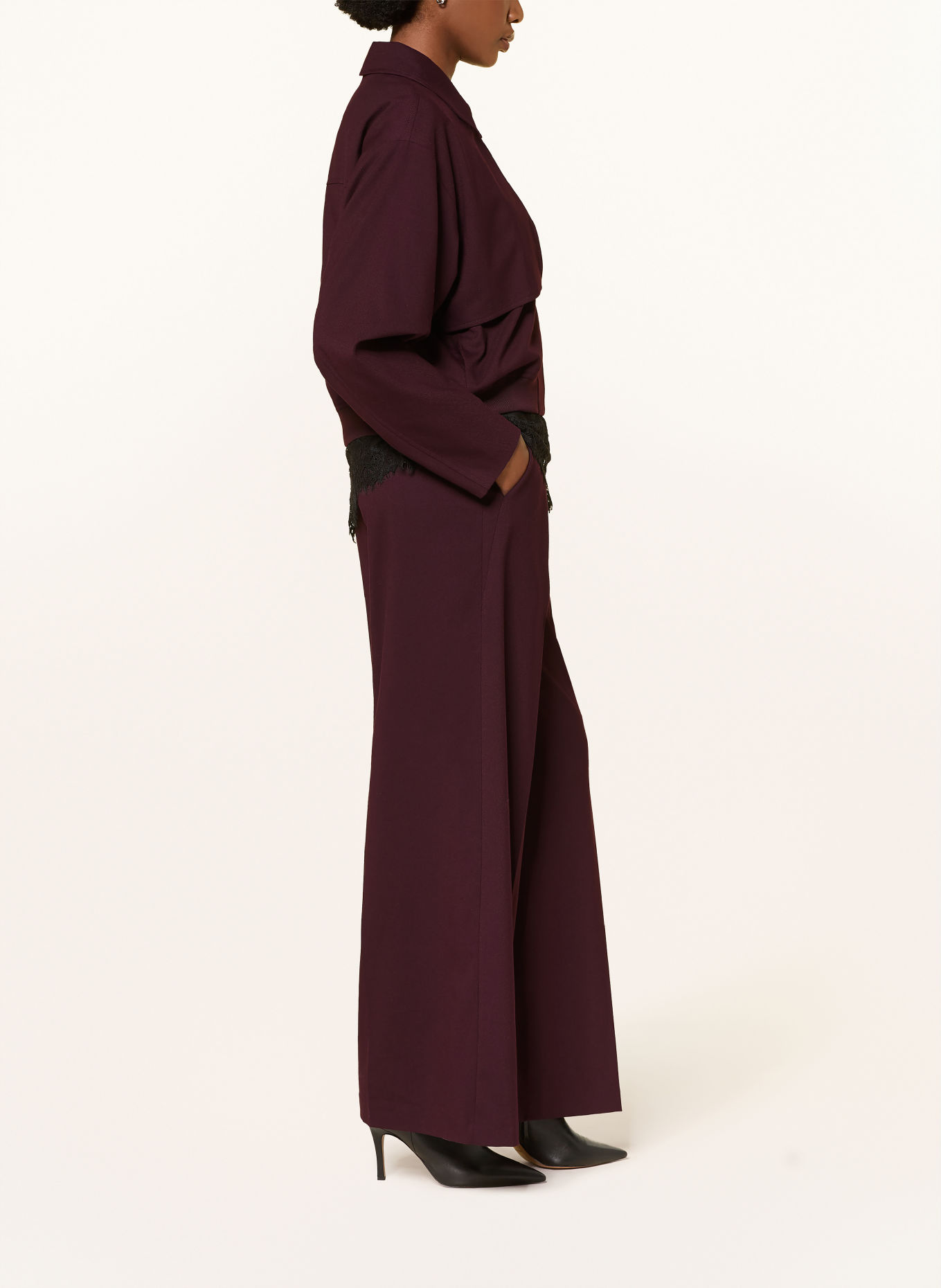 COMMA Marlenehose: DUNKELLILA