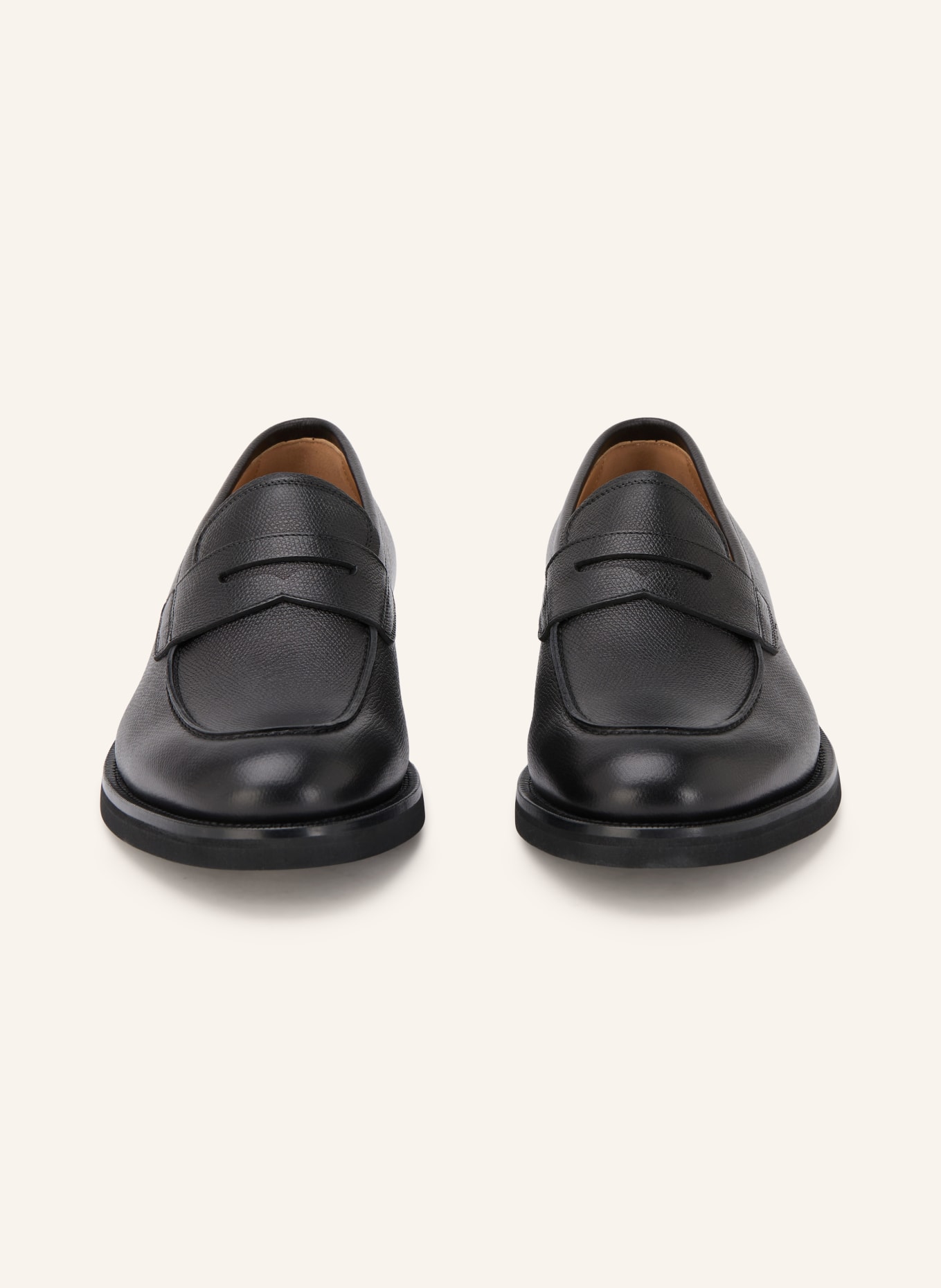 FERRAGAMO Penny loafers STEFANO: CZARNY