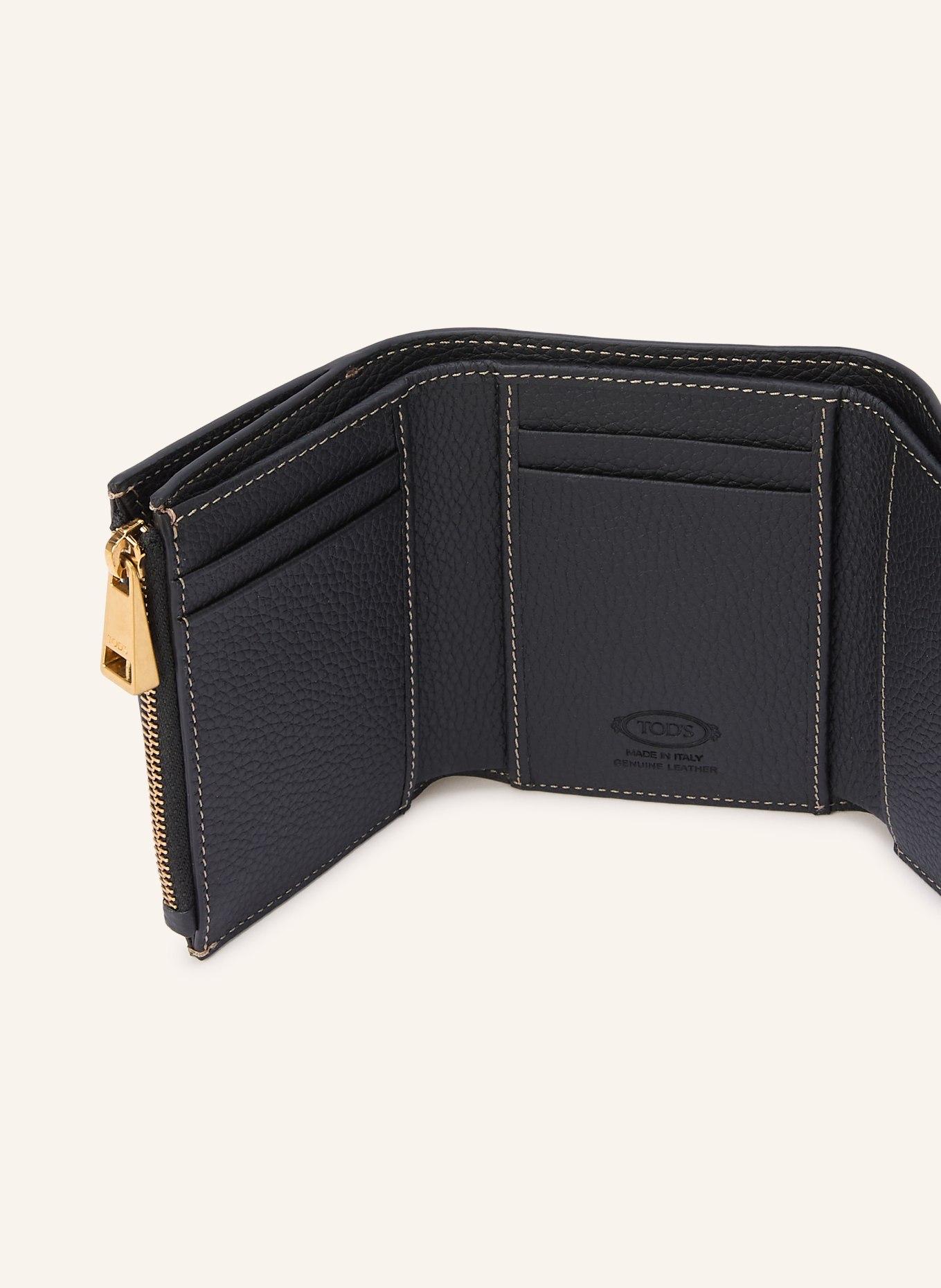 TOD'S KATE Wallet: BLACK / GOLD