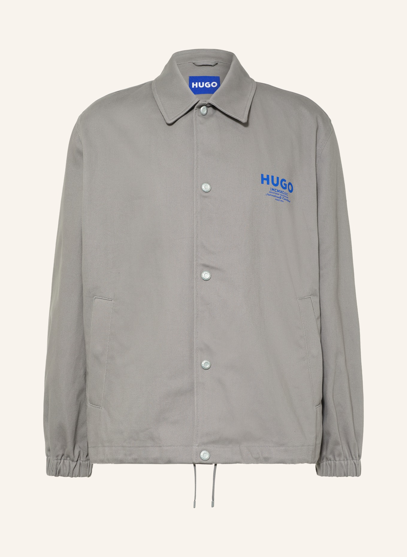 HUGO Surchemise BIYO: GRIS / BLEU