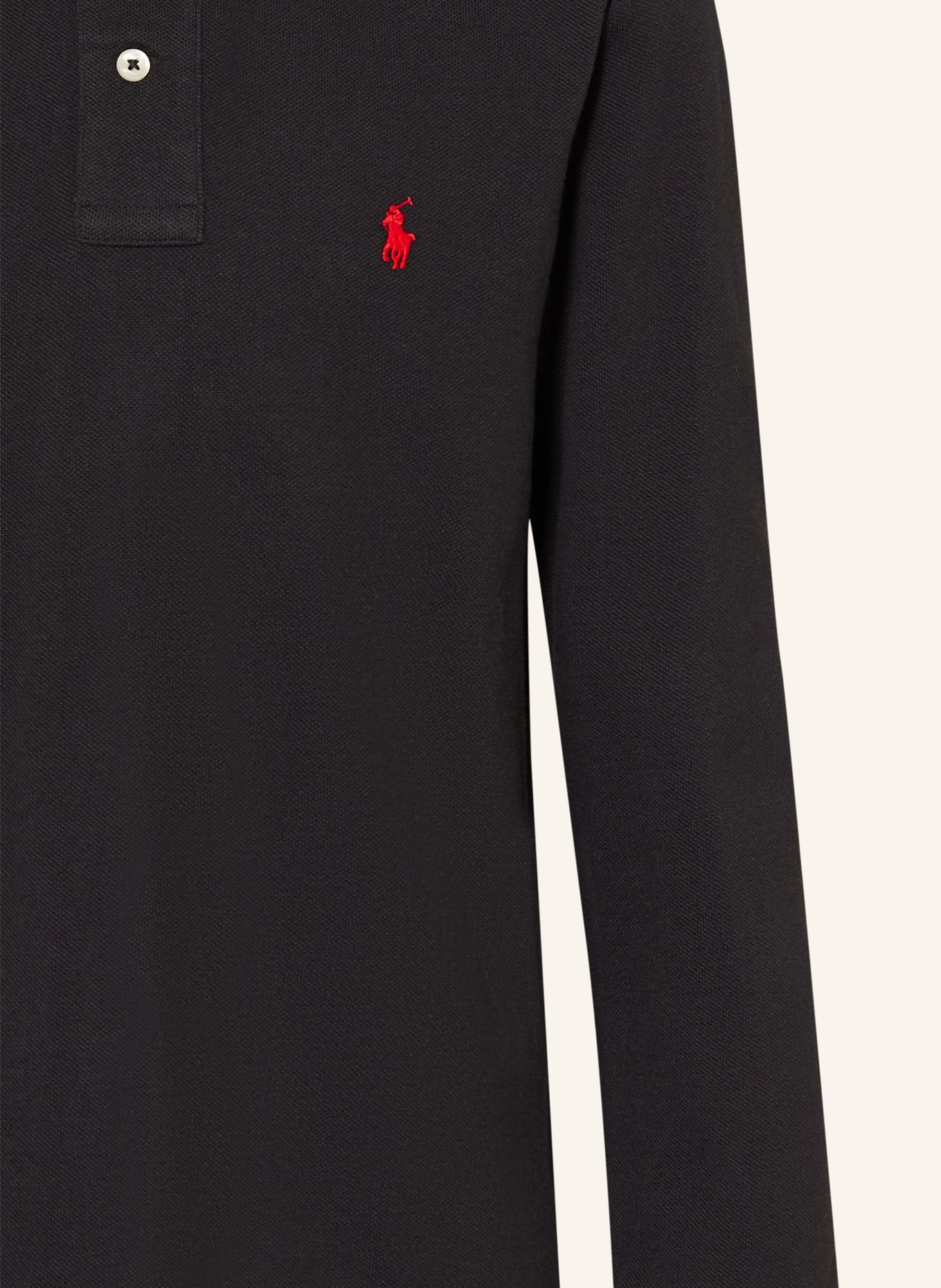 POLO RALPH LAUREN Polo piqué: NOIR / ROUGE