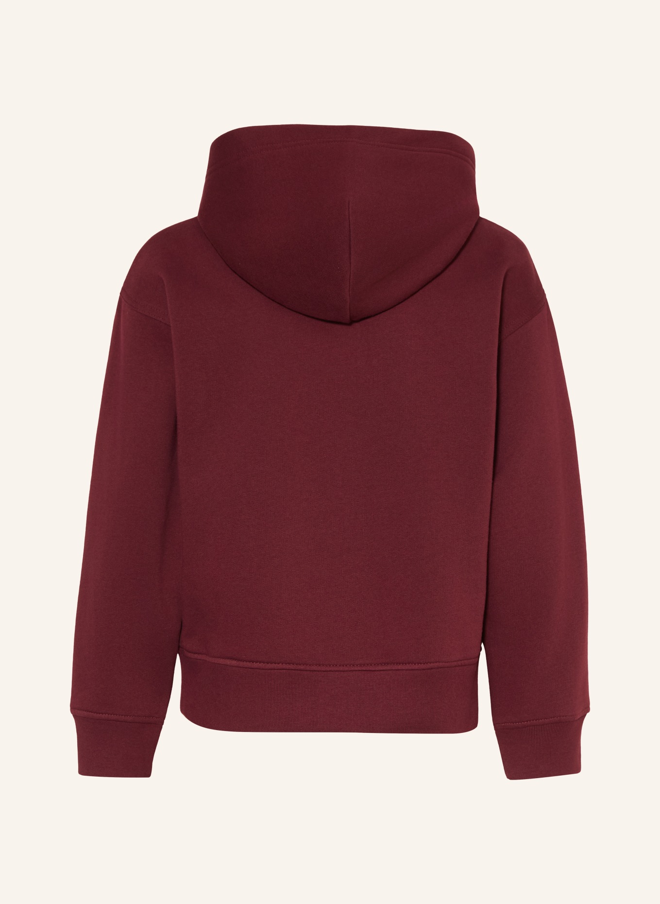 POLO RALPH LAUREN Hoodie: DUNKELROT / WEISS