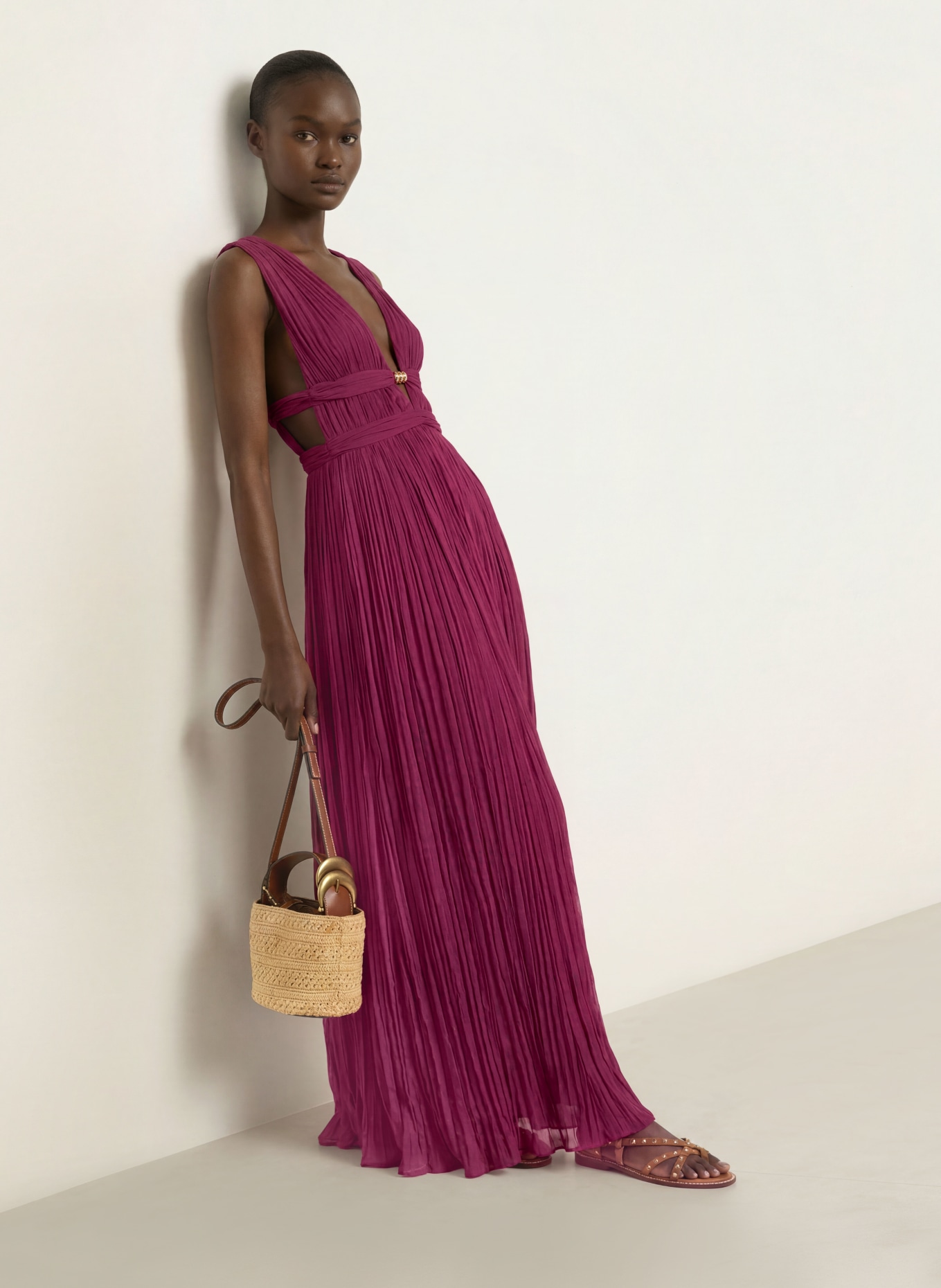 ba&sh Rochie TANIA: FUCSIA